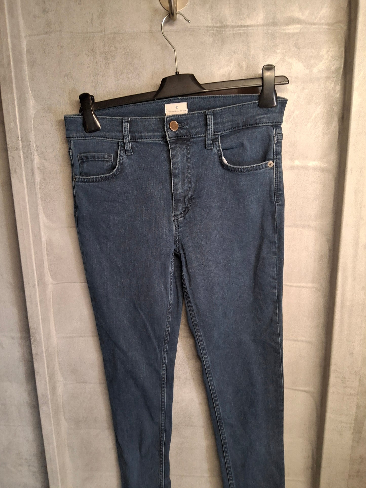 French Connection Blue High Waisted Skinny Jeans – Size 10
