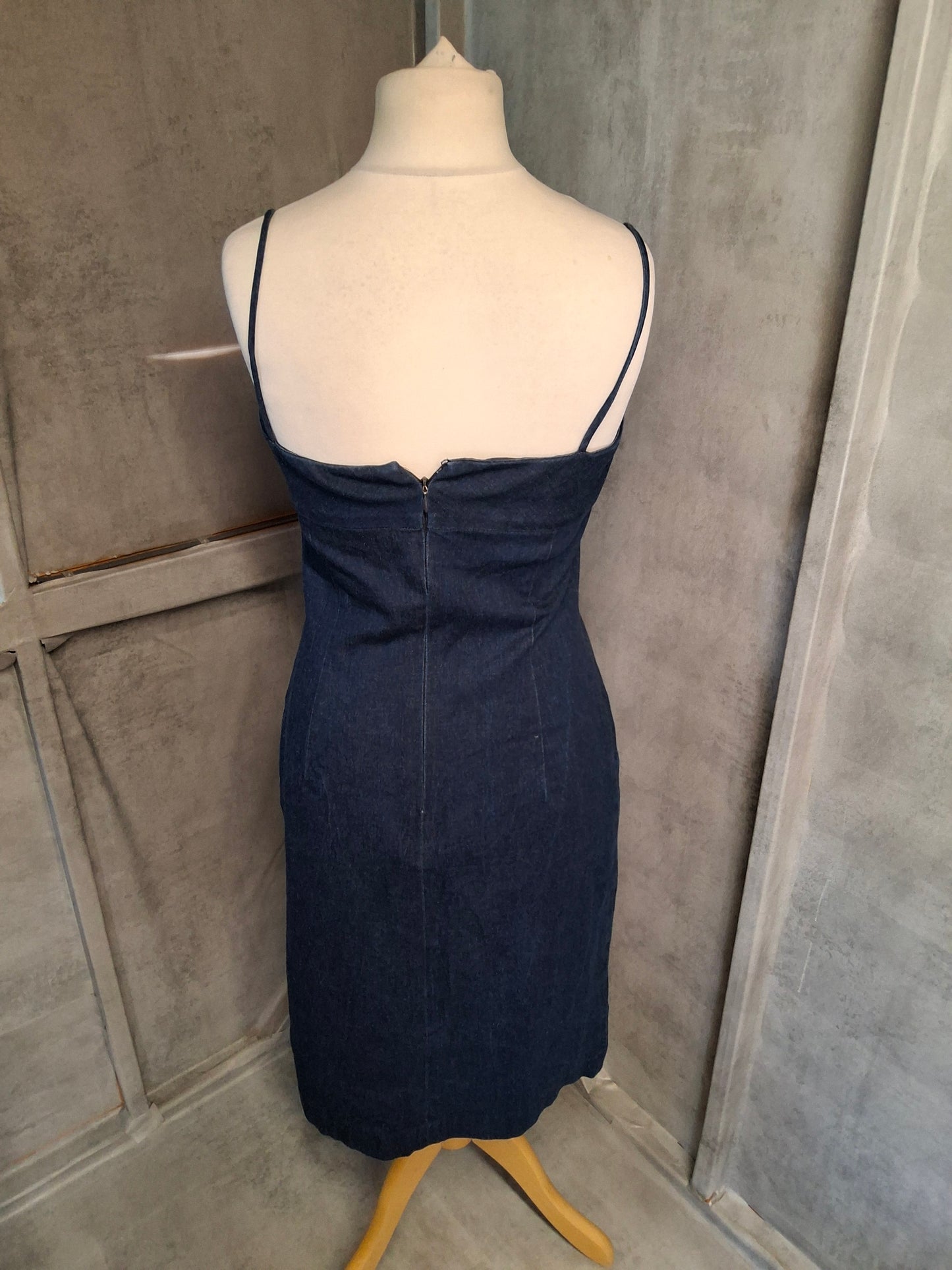 Brooks Brothers Dark Denim A-Line Dress – Size 8 – 100% Cotton
