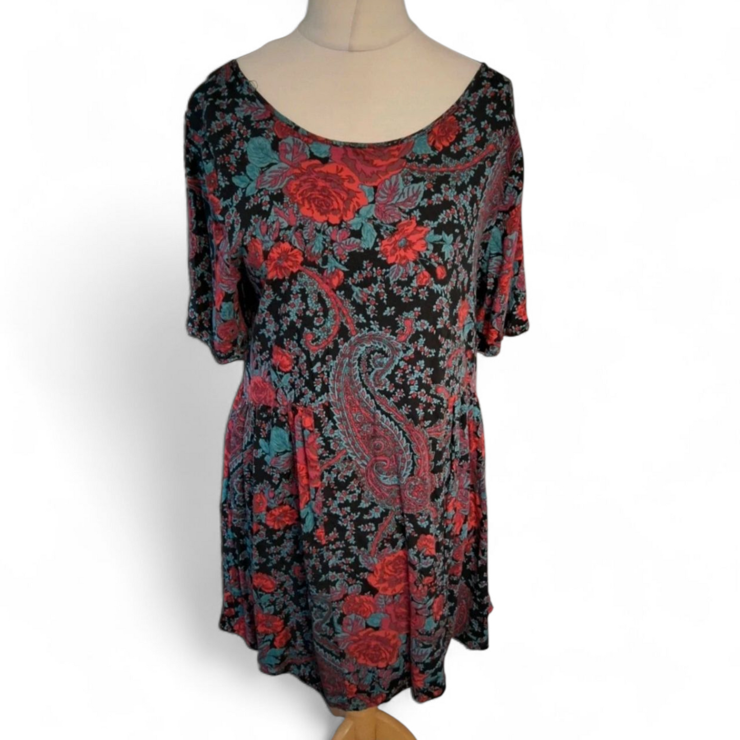 Staring at Stars Paisley Mini Dress – Size 12 Fit, Boho Babe Vibes