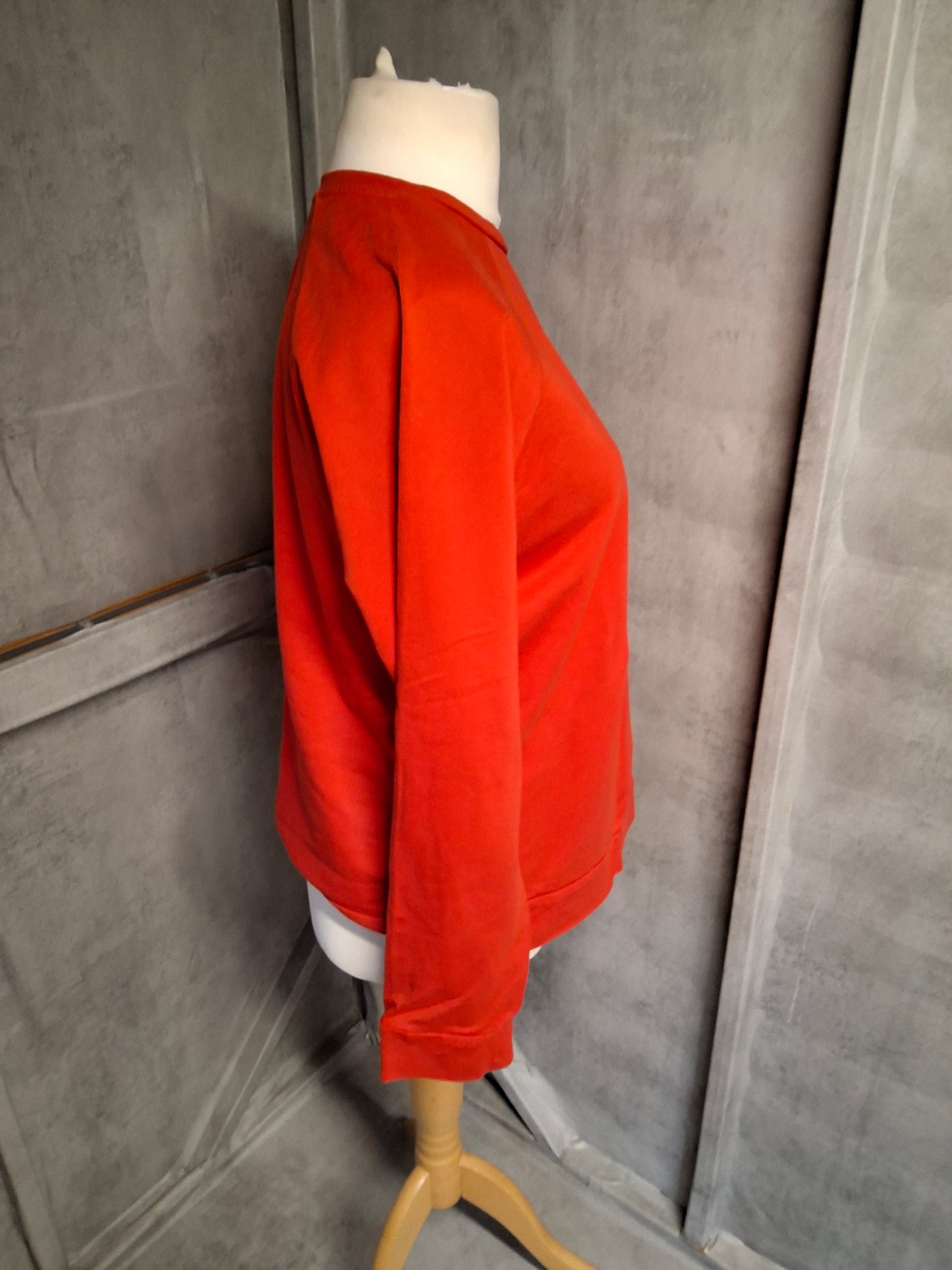 M&S Red Cotton Sweater – Size 14 – 100% Cotton