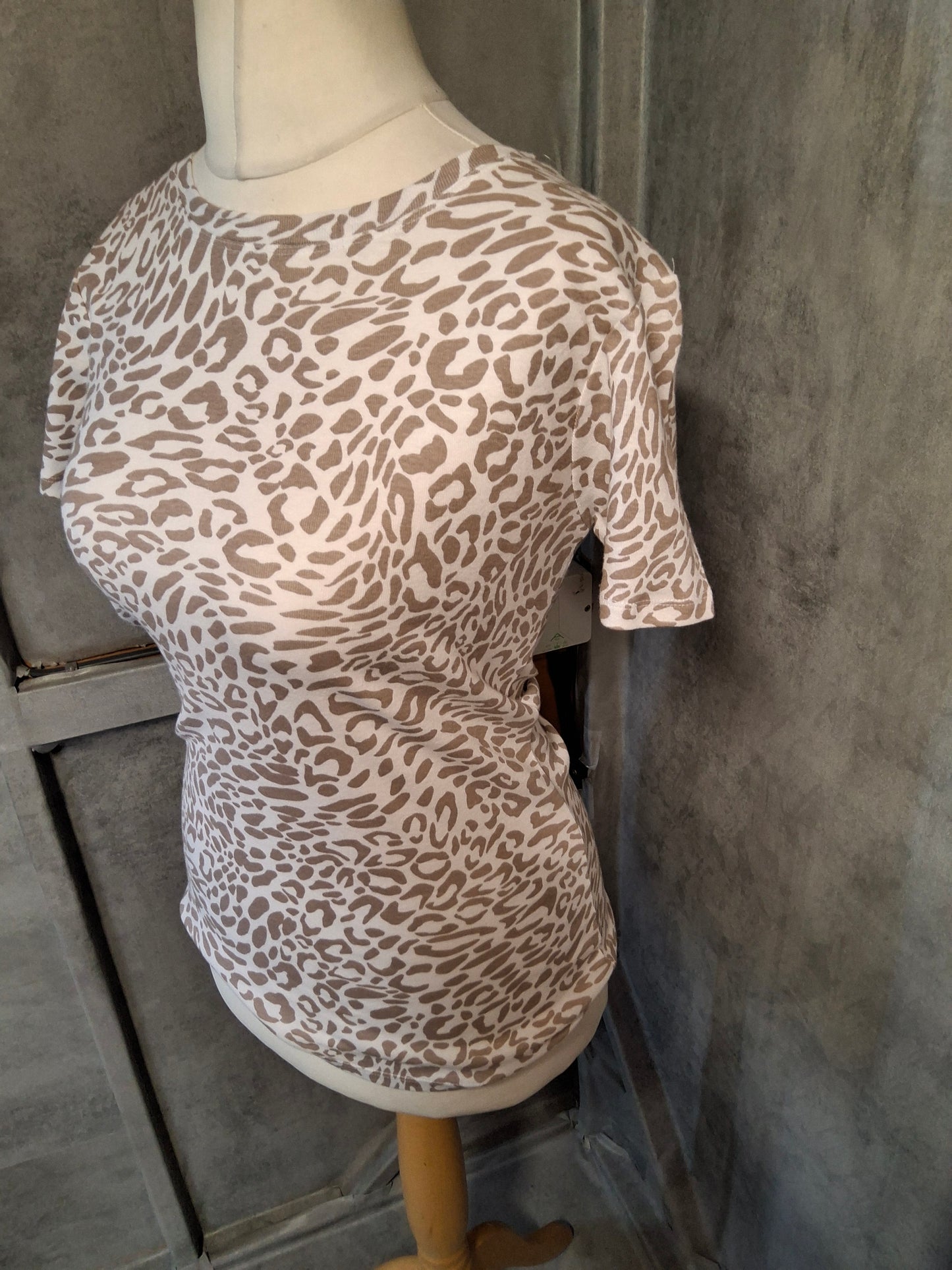 Matalan Animal Print Cotton T-Shirt – Size 8 – NWT Leopard Vibes