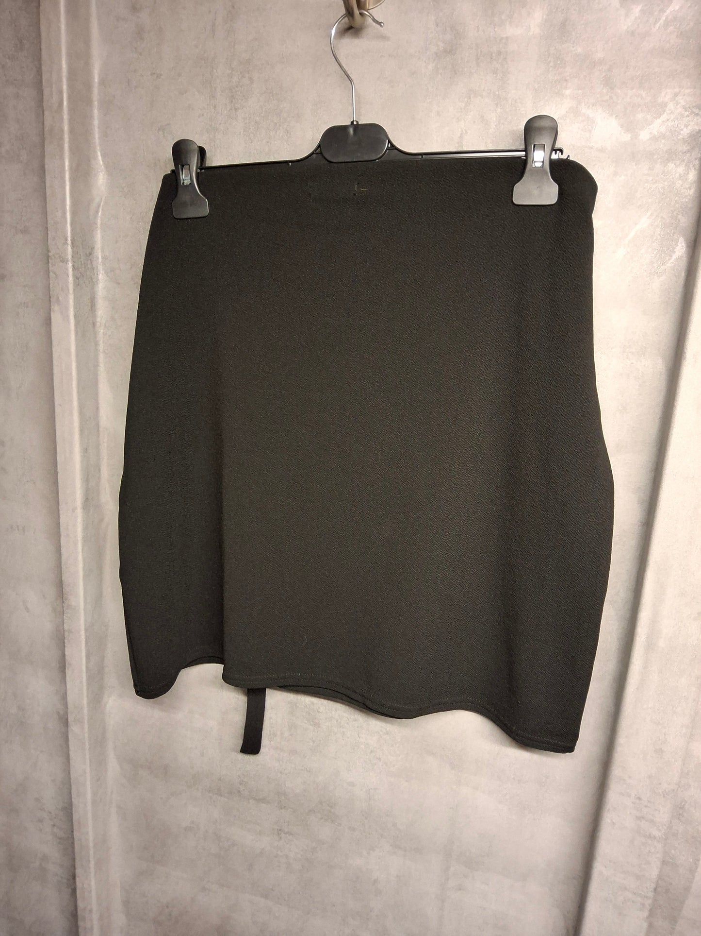 Boohoo Black Bodycon Wrap Skirt | Gold Buckle | Size 18 Curve Style