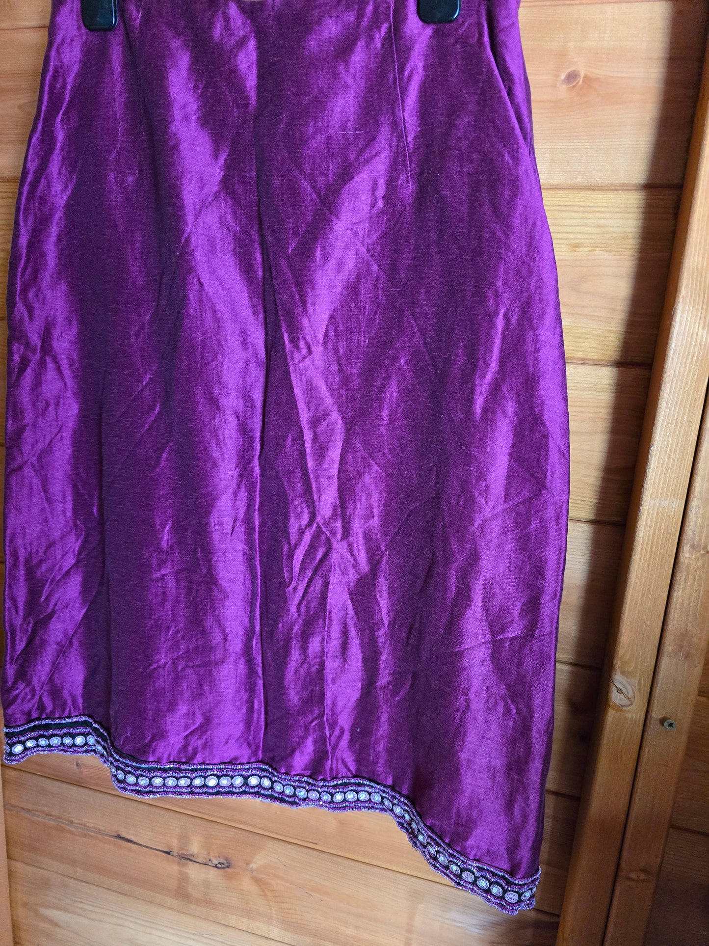 Vintage Betty Barclay Purple Midi Skirt β Size 10