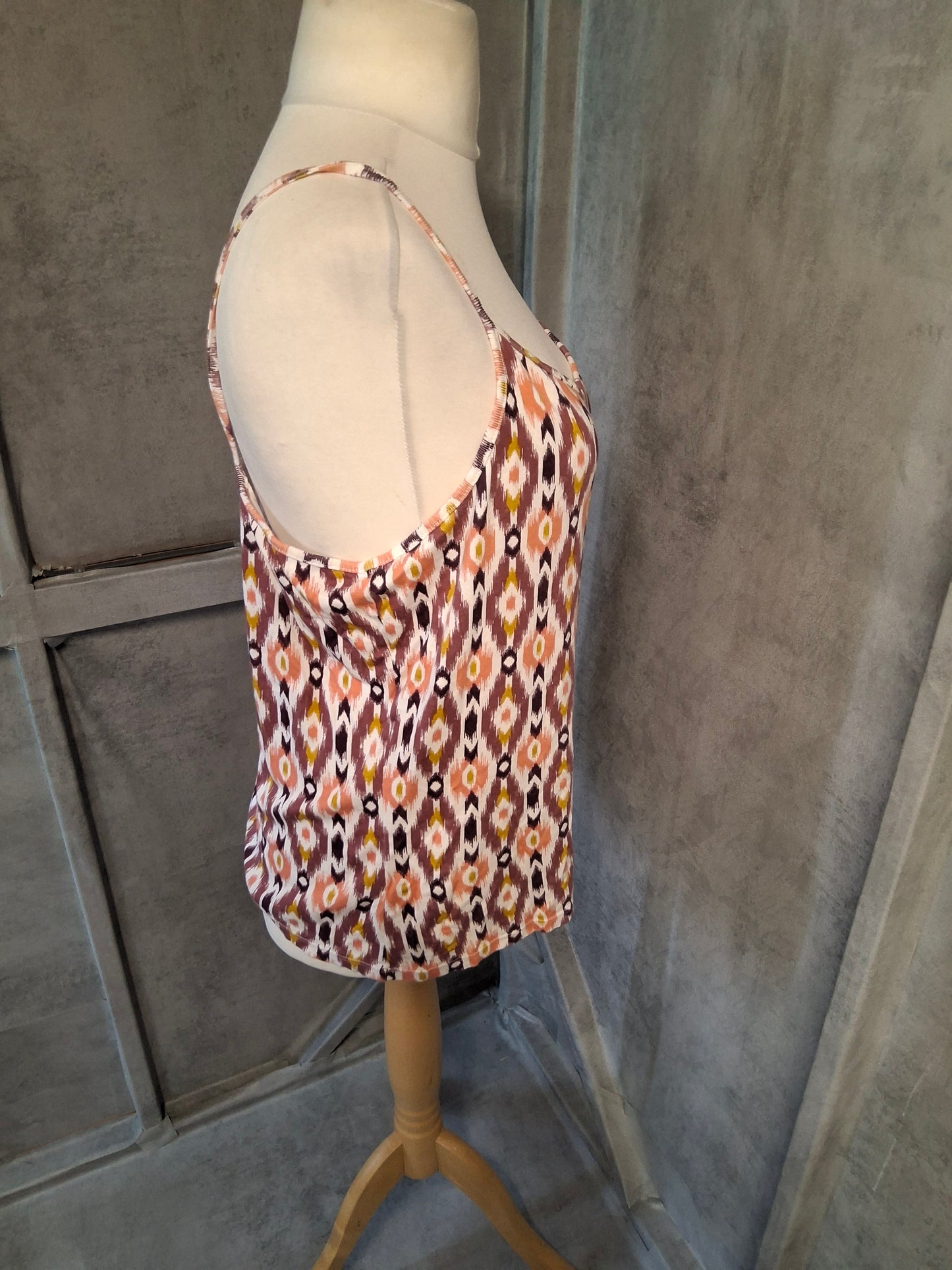 Tu Aztec Print Cami Top | Size 22 | Cotton & Modal Blend