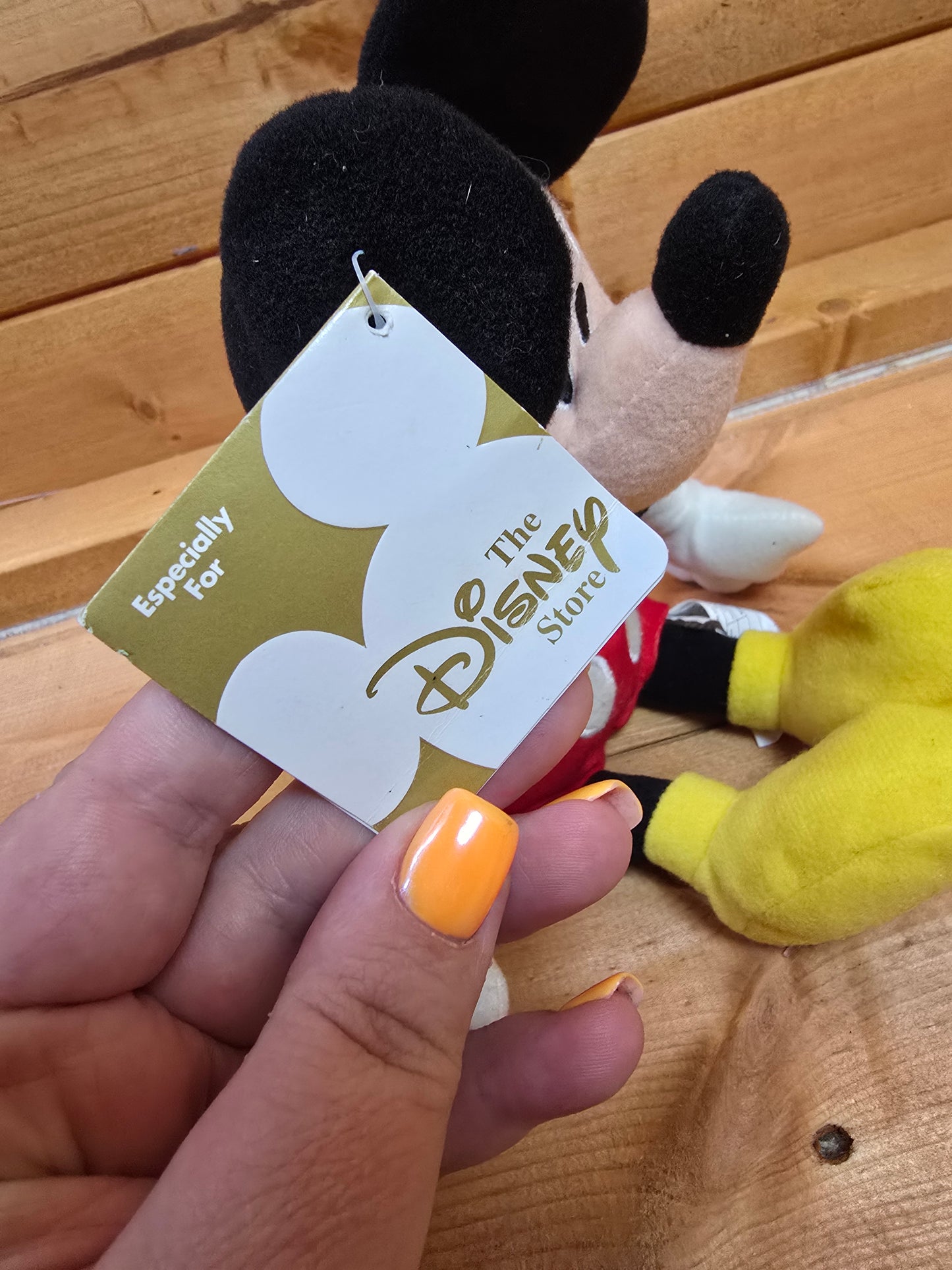 The Disney Store Mickey Mouse Plush Beanie Soft Toy – 24cm
