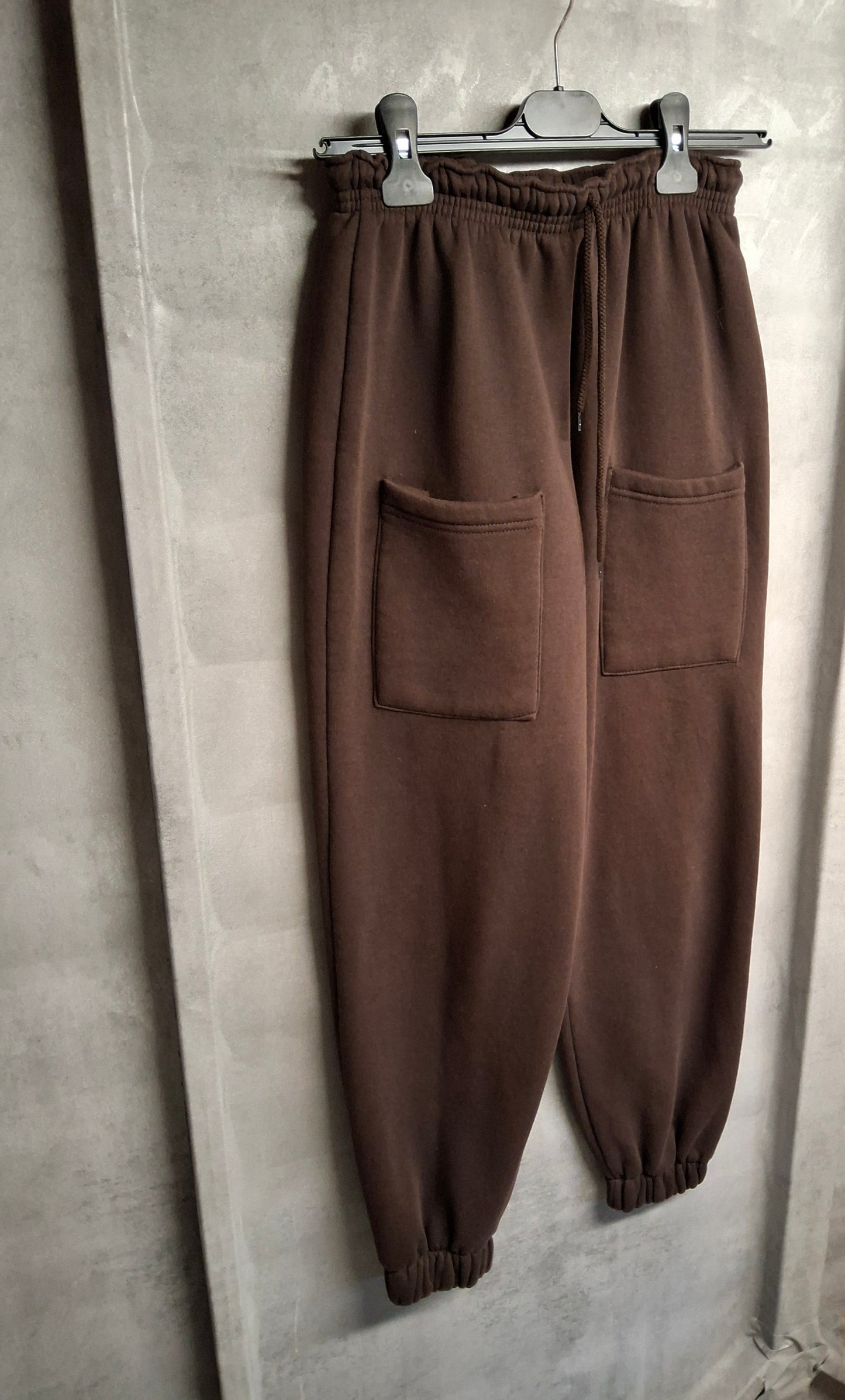 Prettylittlething Chocolate Brown Joggers | Size 6 | Fleece-Lined