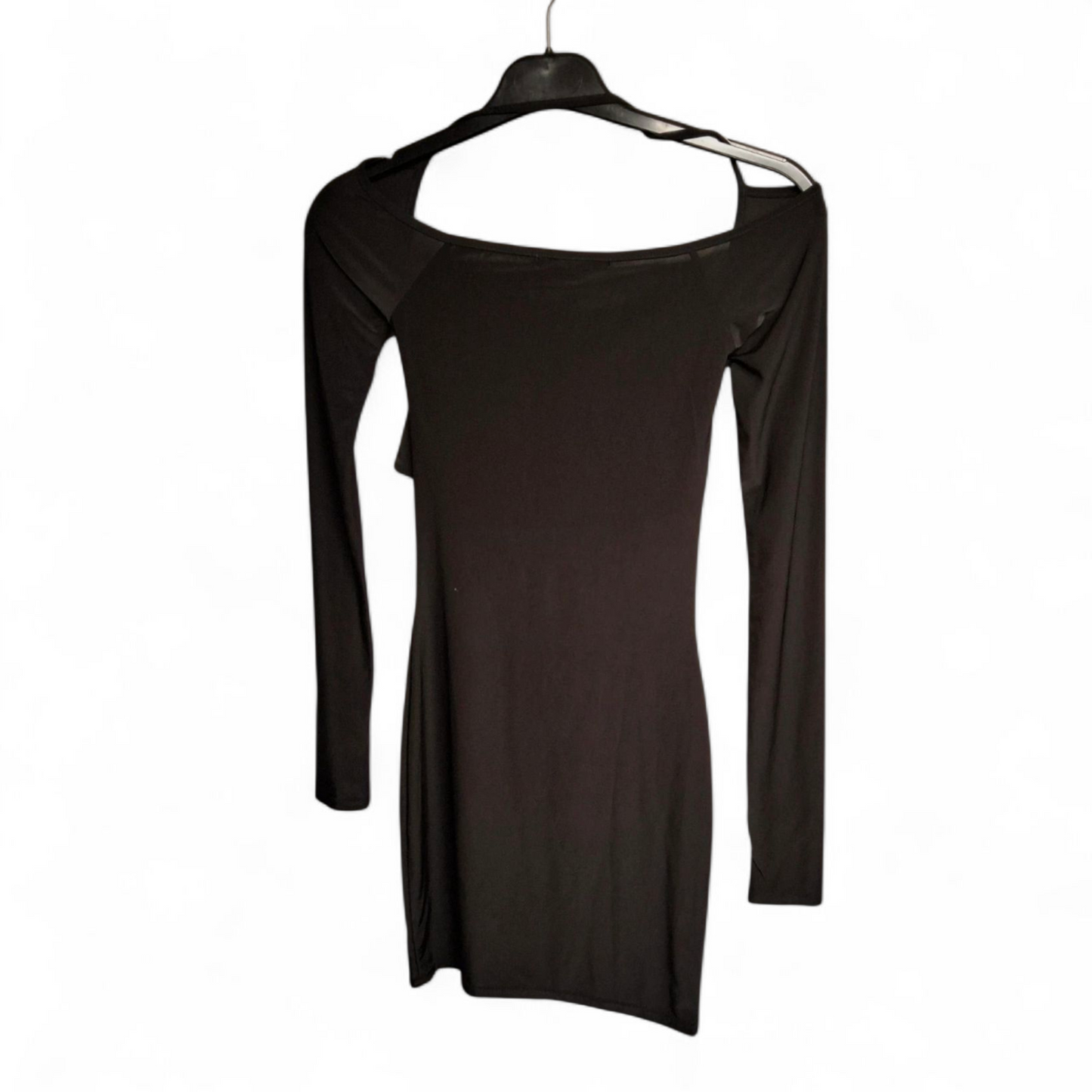 EGO Black Cut-Out Tie Front Bodycon Mini Dress – Size 6 – NWT