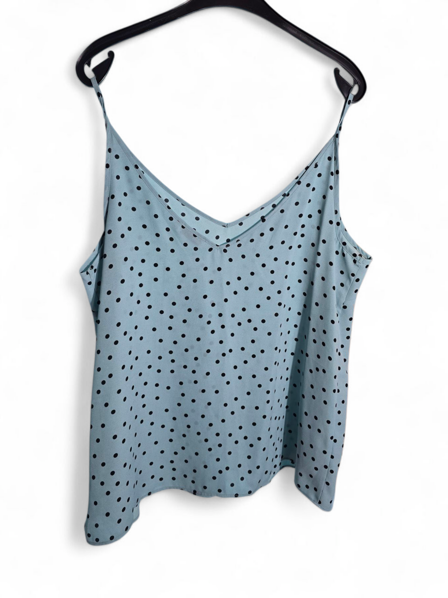 Matalan Mint Green Polka Dot Cami Top | Size 18 UK | V-Neck, Sleeveless
