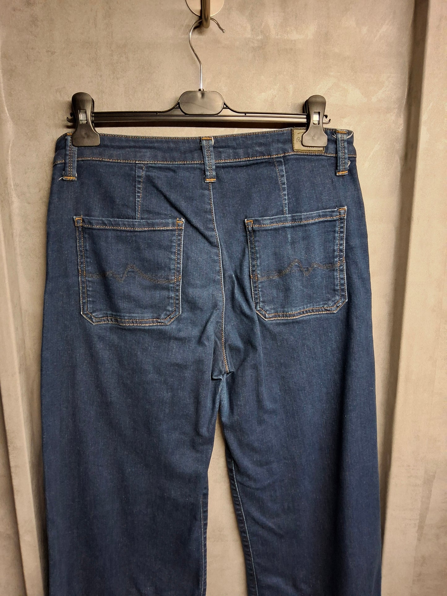 Pepe Jeans High Waist Cropped Flare – Size 31W (UK size 12/14) – Blue Denim – Smart-Casual Essential
