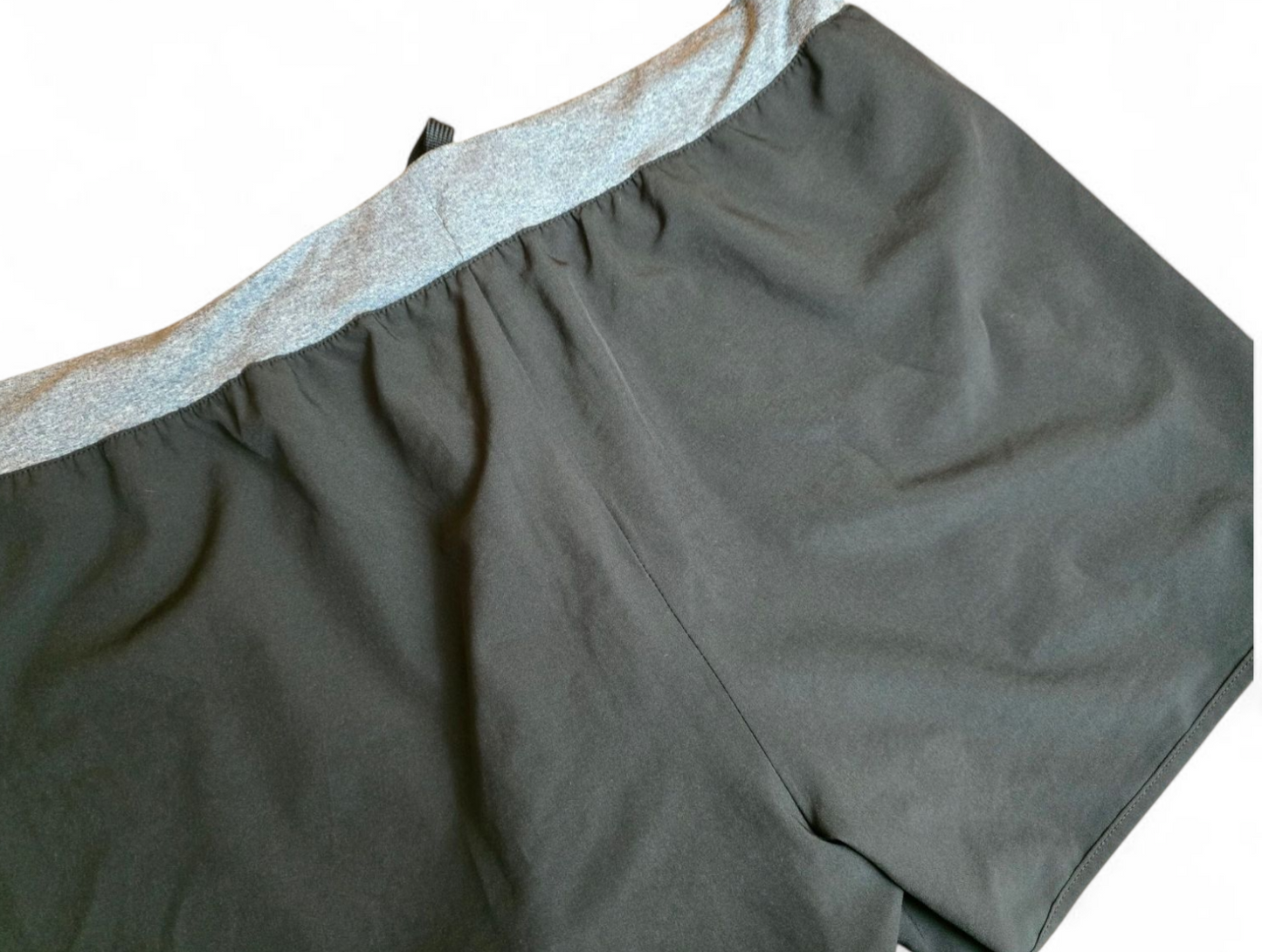 Matalan active black & grey mini shorts with elasticated waist size 18