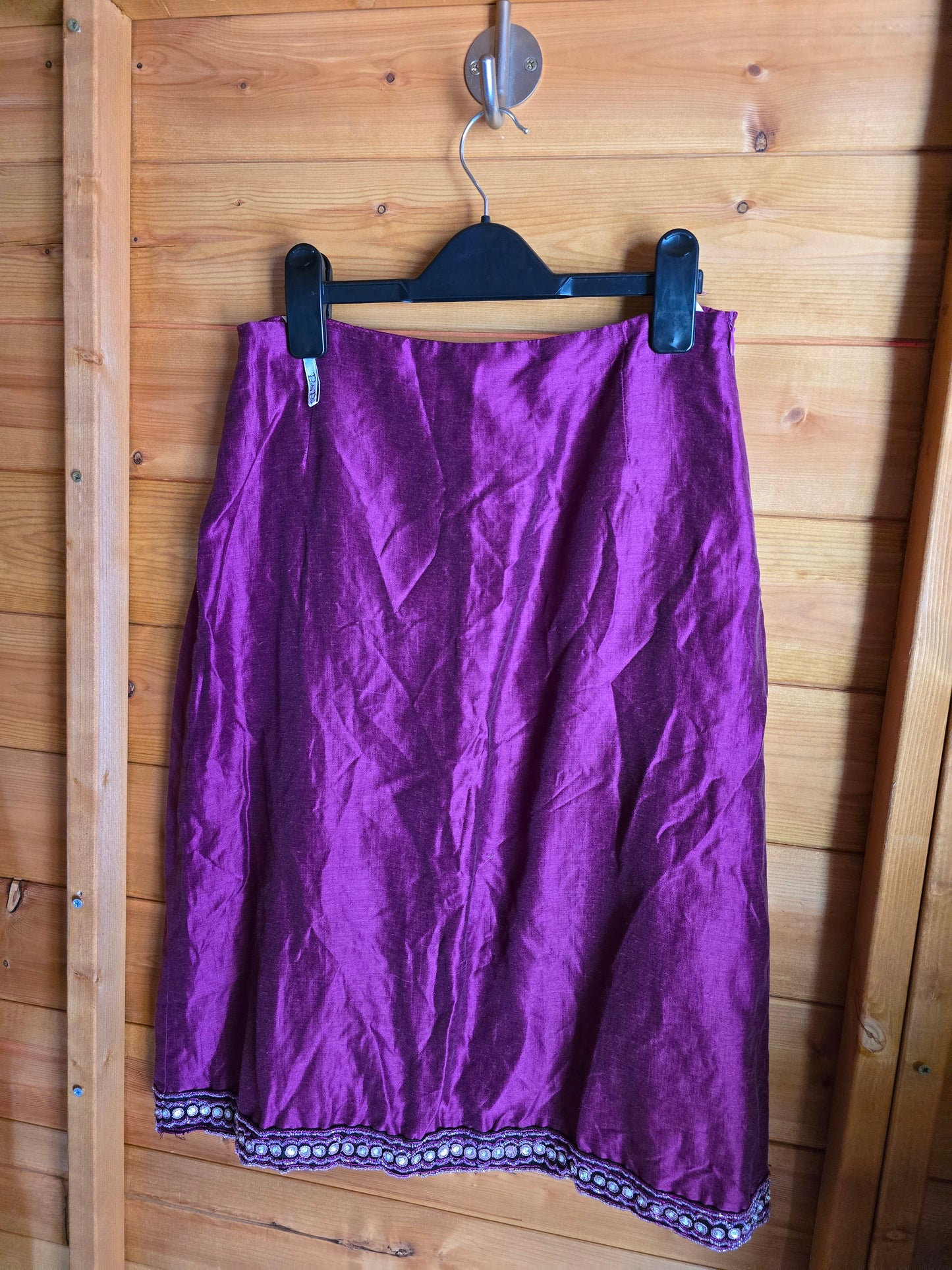 Vintage Betty Barclay Purple Midi Skirt β Size 10