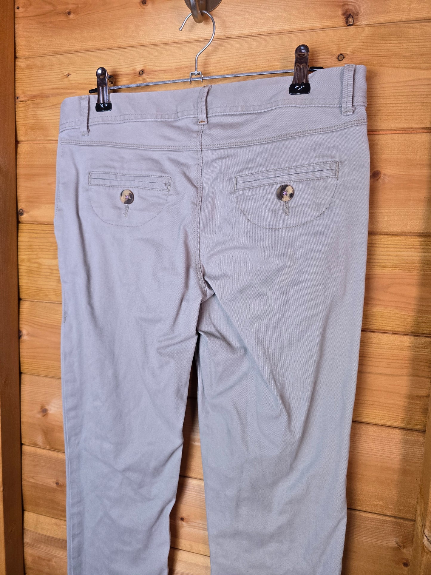 š¤ White Stuff Beige Slim Leg Chinos ā Size 8 Long š¤
