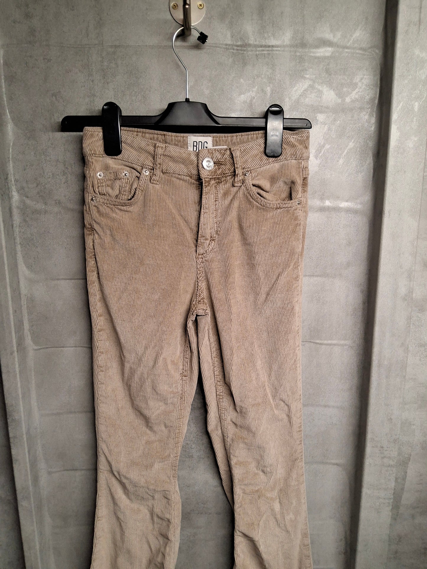 BDG Urban Outfitters Beige Corduroy Flares β High Waist W24 L32 β UK size 4/6