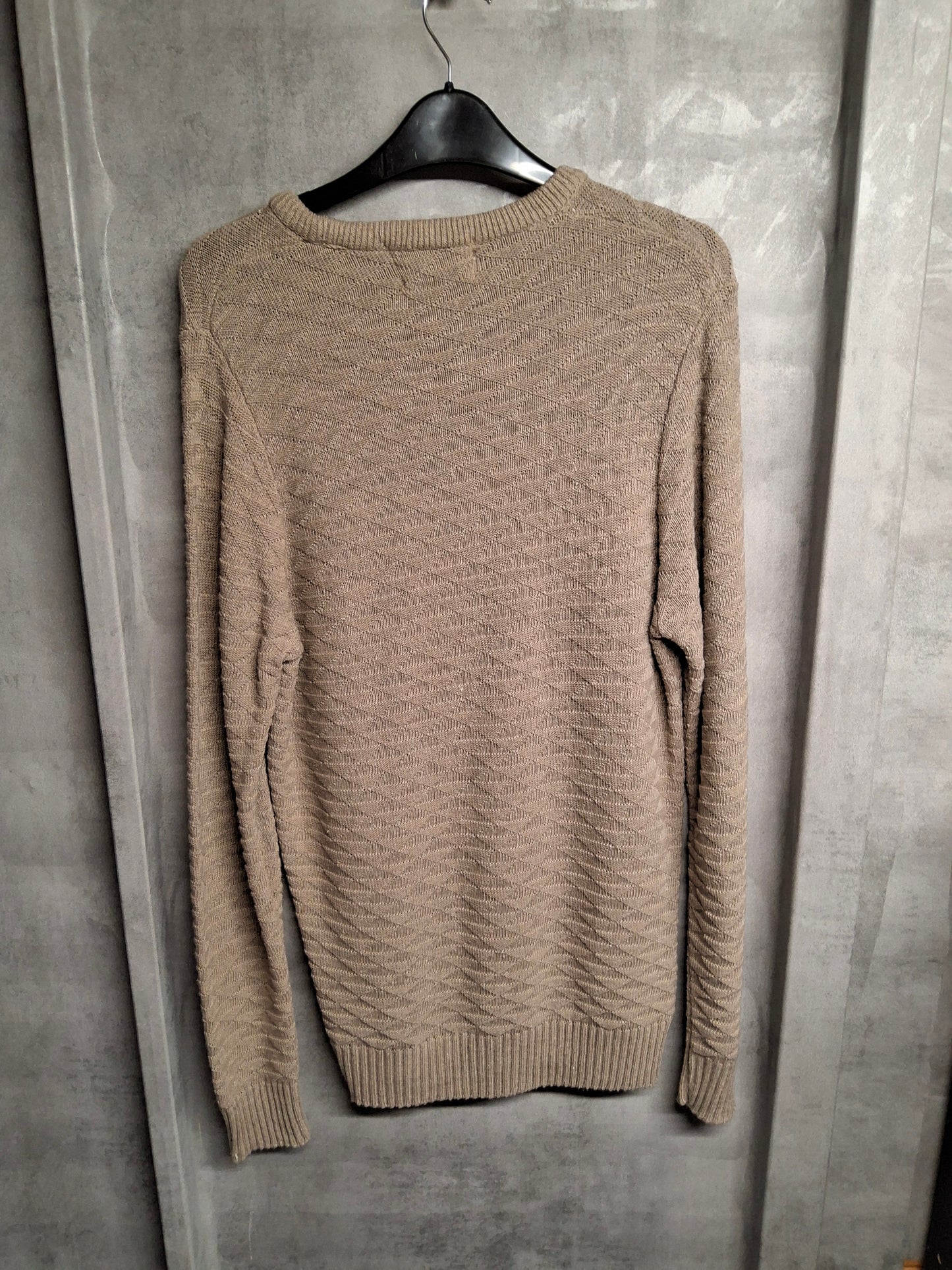 The British Jumper Company Beige Textured Knit Jumper – Size M – NWT