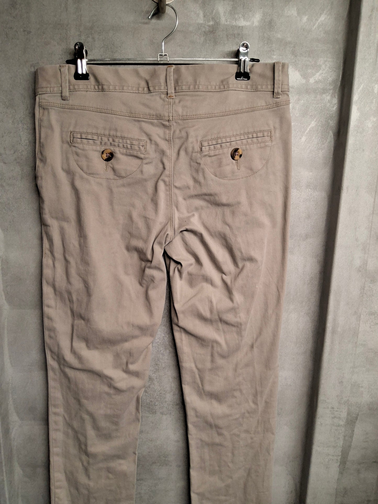 White Stuff Light Beige Slim Leg Trousers – Size 8