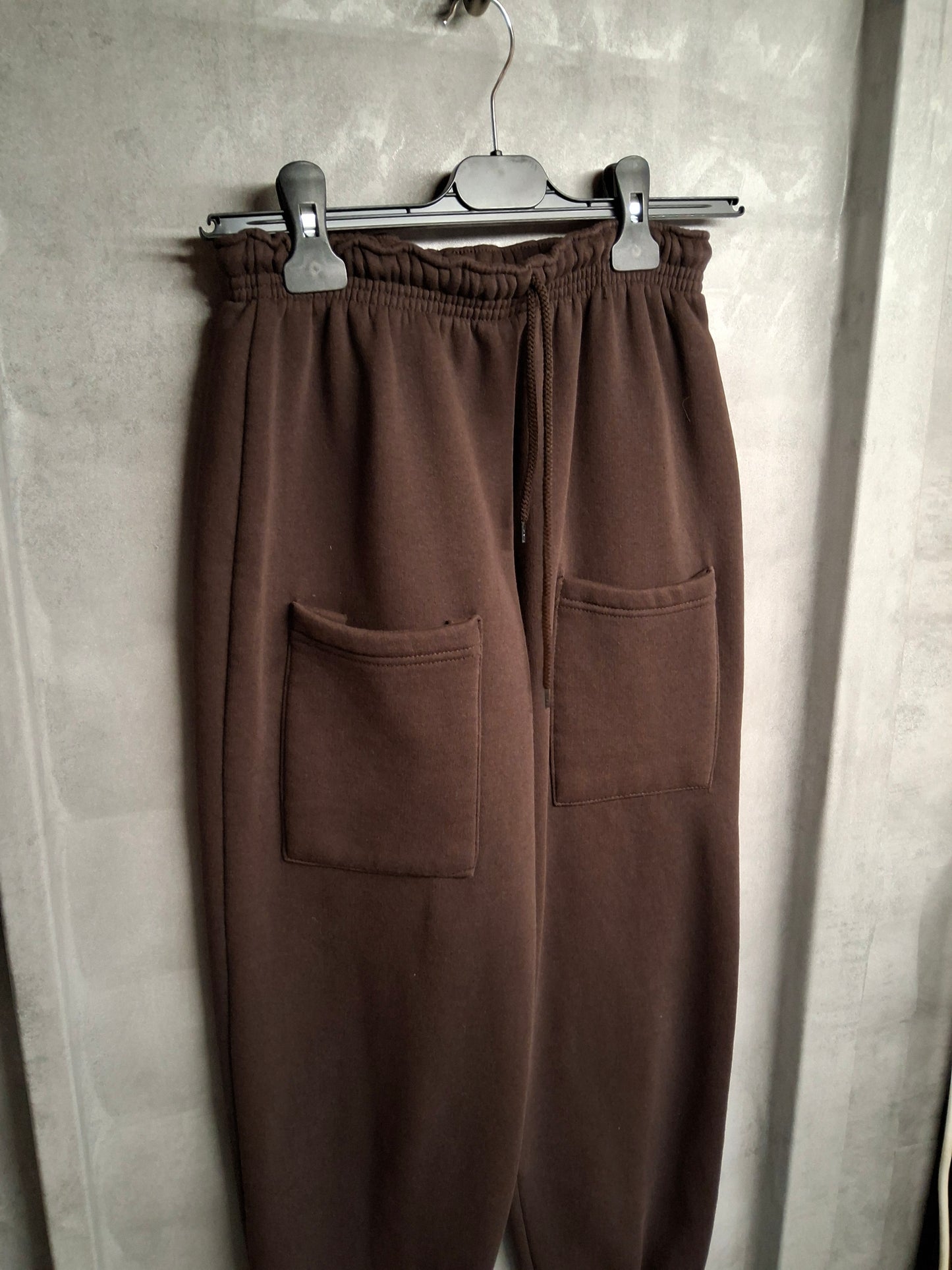 Prettylittlething Chocolate Brown Joggers | Size 6 | Fleece-Lined