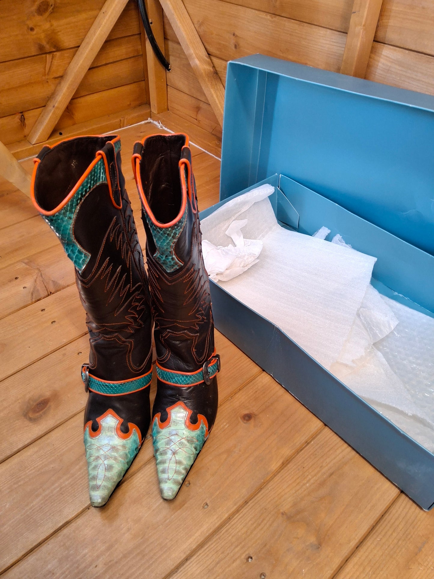 š„ Karen Millen Y2K Western-Style Heeled Boots ā UK 4.5 / EU 37.5 š„
