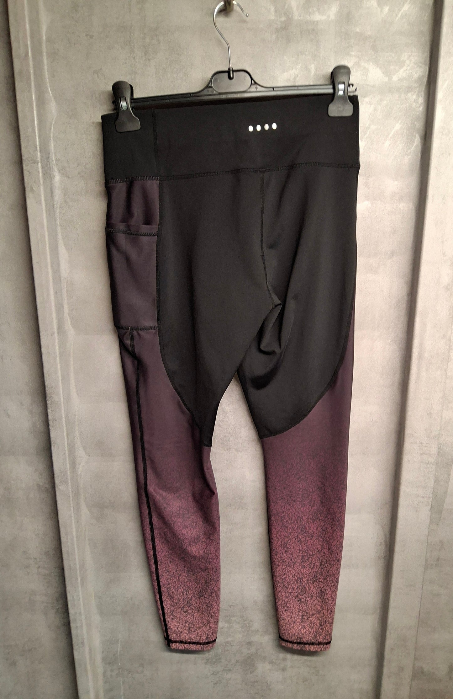 Matalan Black & Purple Ombré Gym Leggings – Size 12 – For When You're Working Out (or Just Working on Surviving)