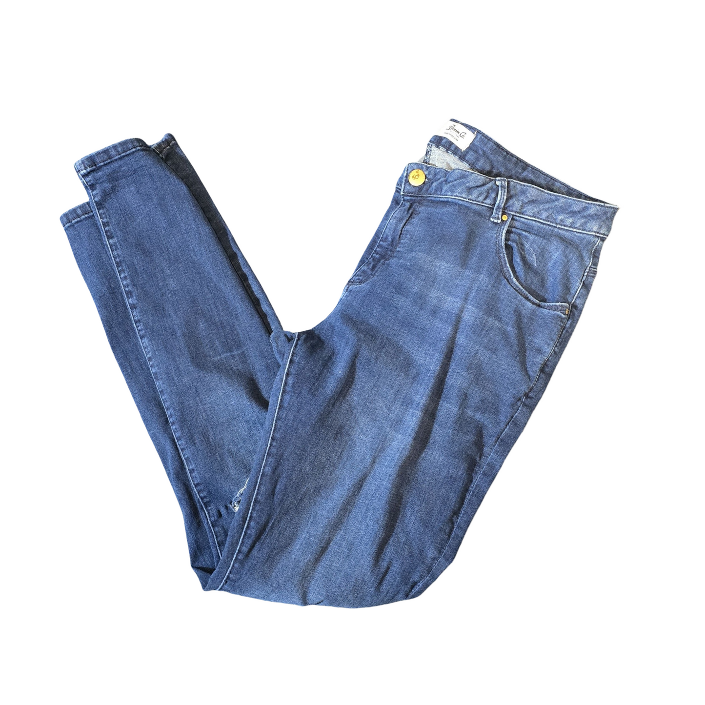 Primark Blue Ripped Skinny Jeans â Size 18