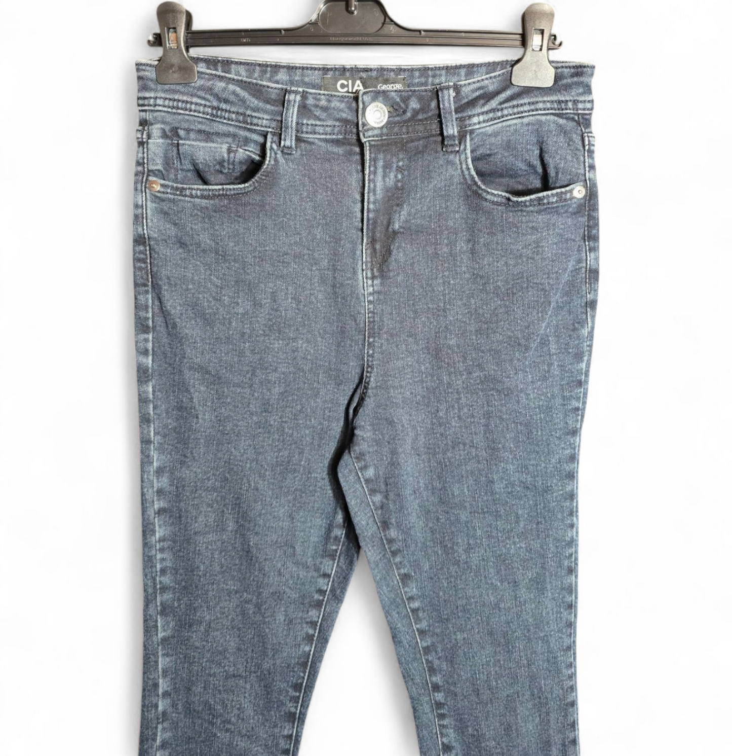 George 'CIA' Navy High Waisted Skinny Jeans Size 10 – Flattering Fit, Front & Back Pockets