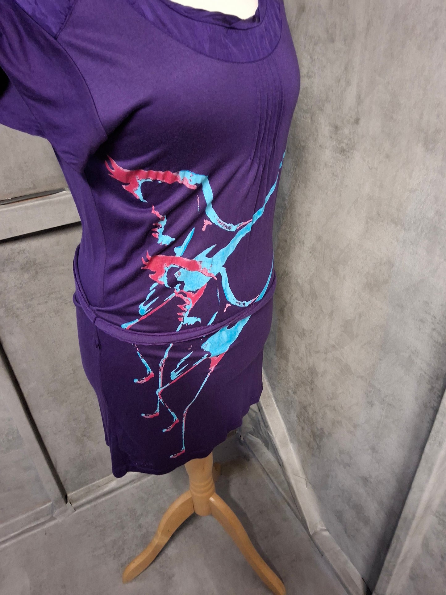 FatFace Bird Print T-Shirt – Modal & Silk Trim, Size 10/12, Soft Feel, Whimsical Design
