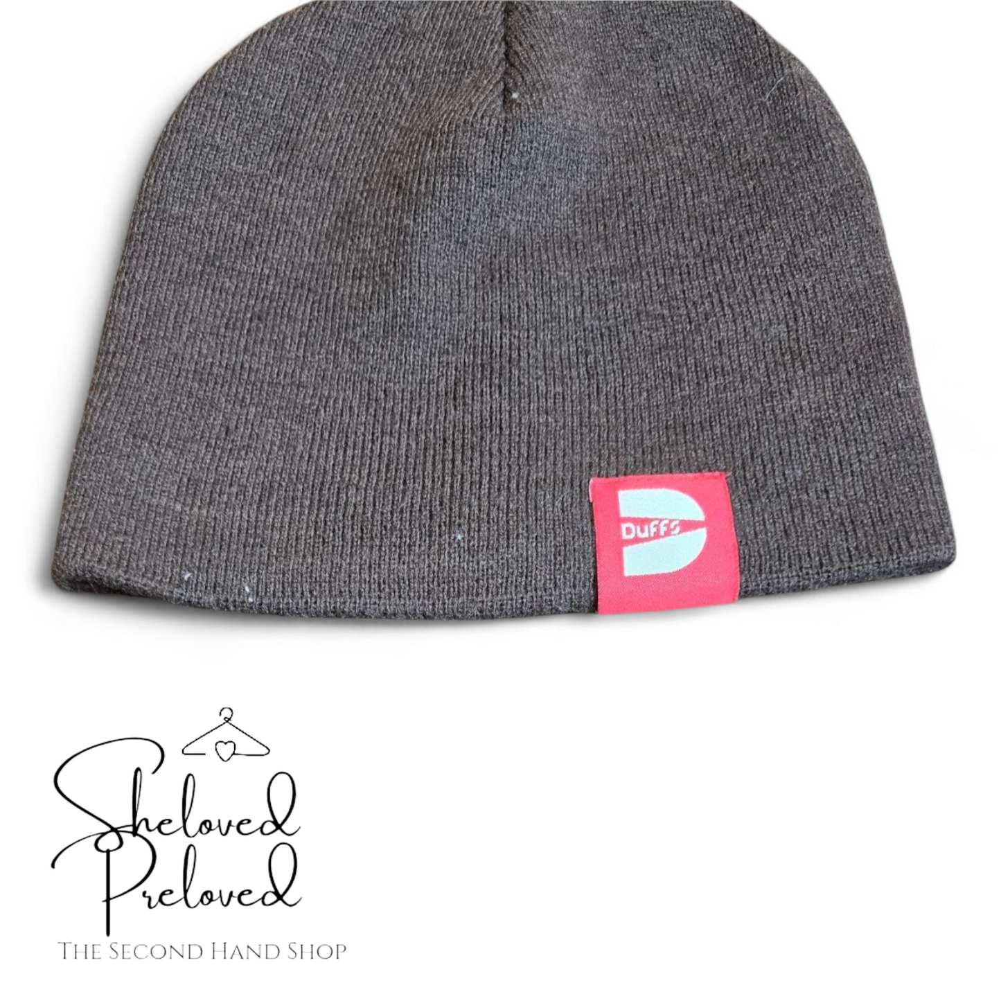 Vintage 90s/00s skater Duffs brown beanie hat