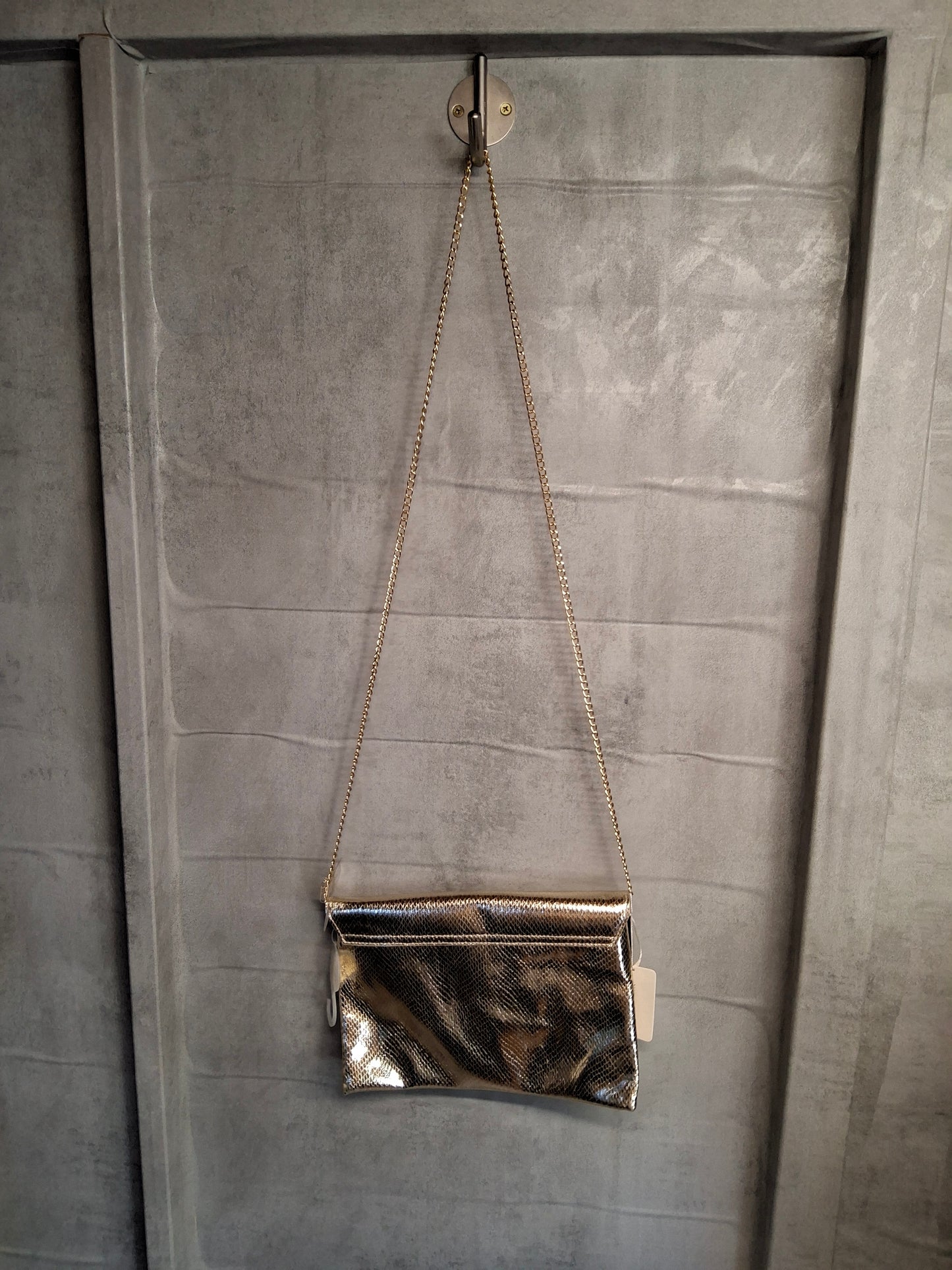 Primark Gold Croc-Style Shoulder Bag