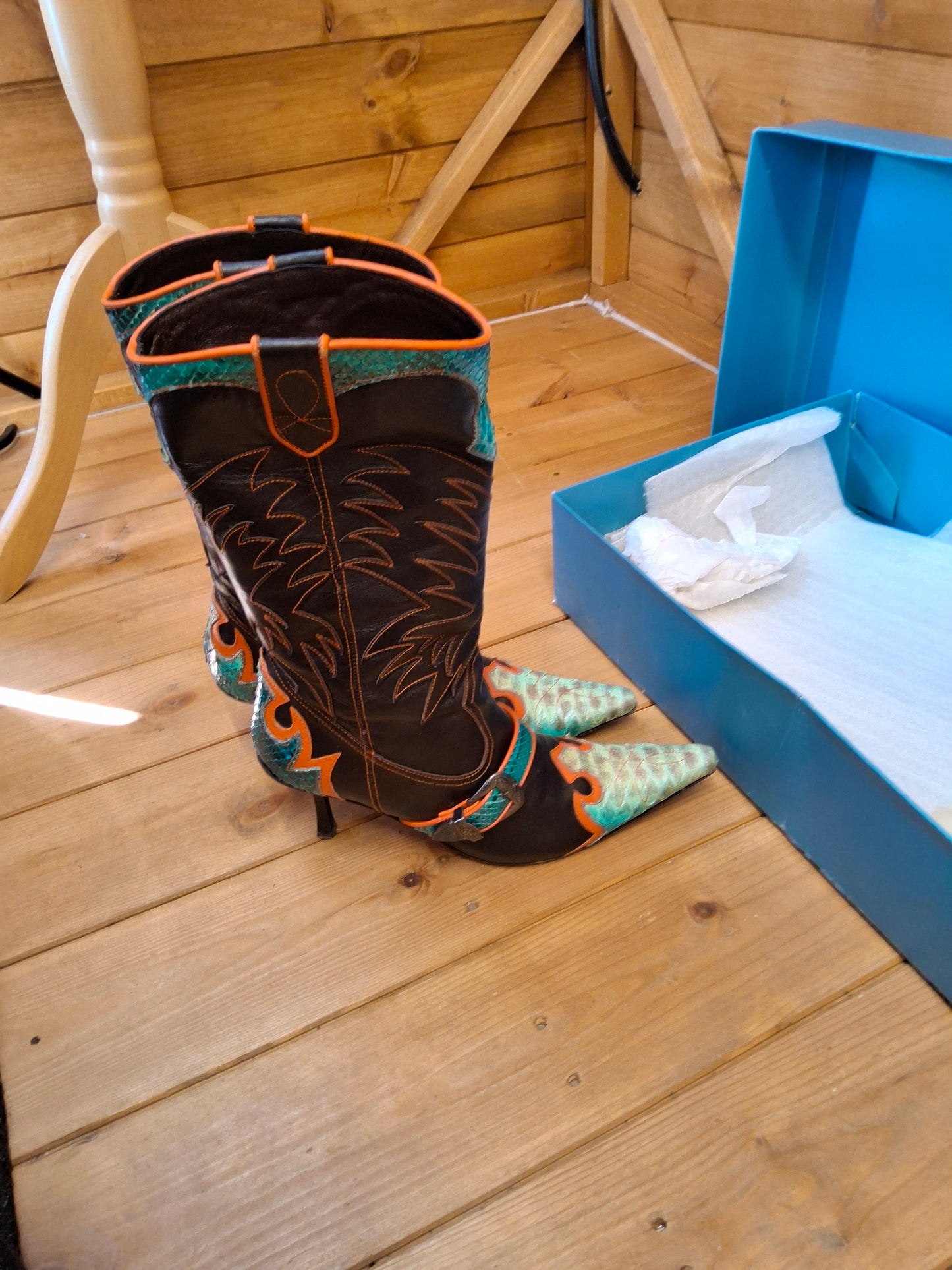 š„ Karen Millen Y2K Western-Style Heeled Boots ā UK 4.5 / EU 37.5 š„