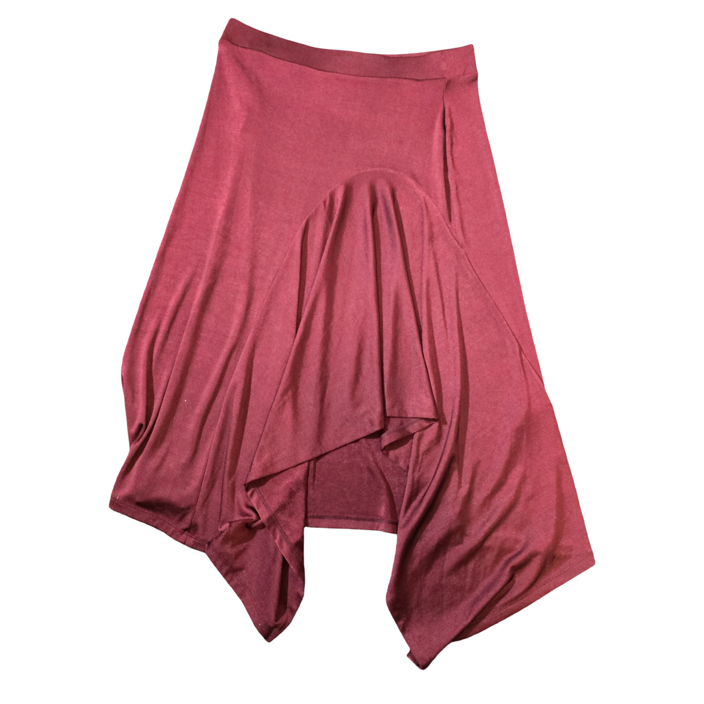 F&F Red Asymmetrical Skirt β Size 12 β Midi/Bodycon Style