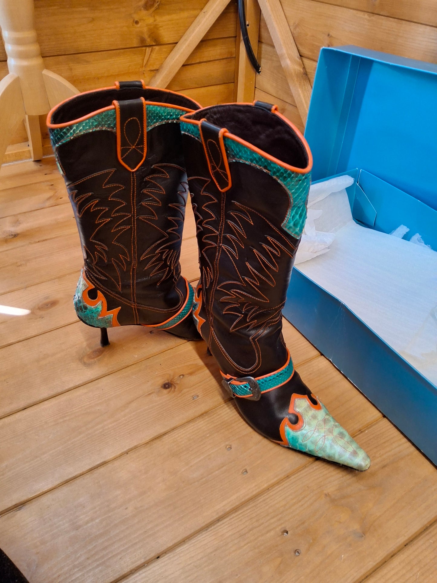 š„ Karen Millen Y2K Western-Style Heeled Boots ā UK 4.5 / EU 37.5 š„