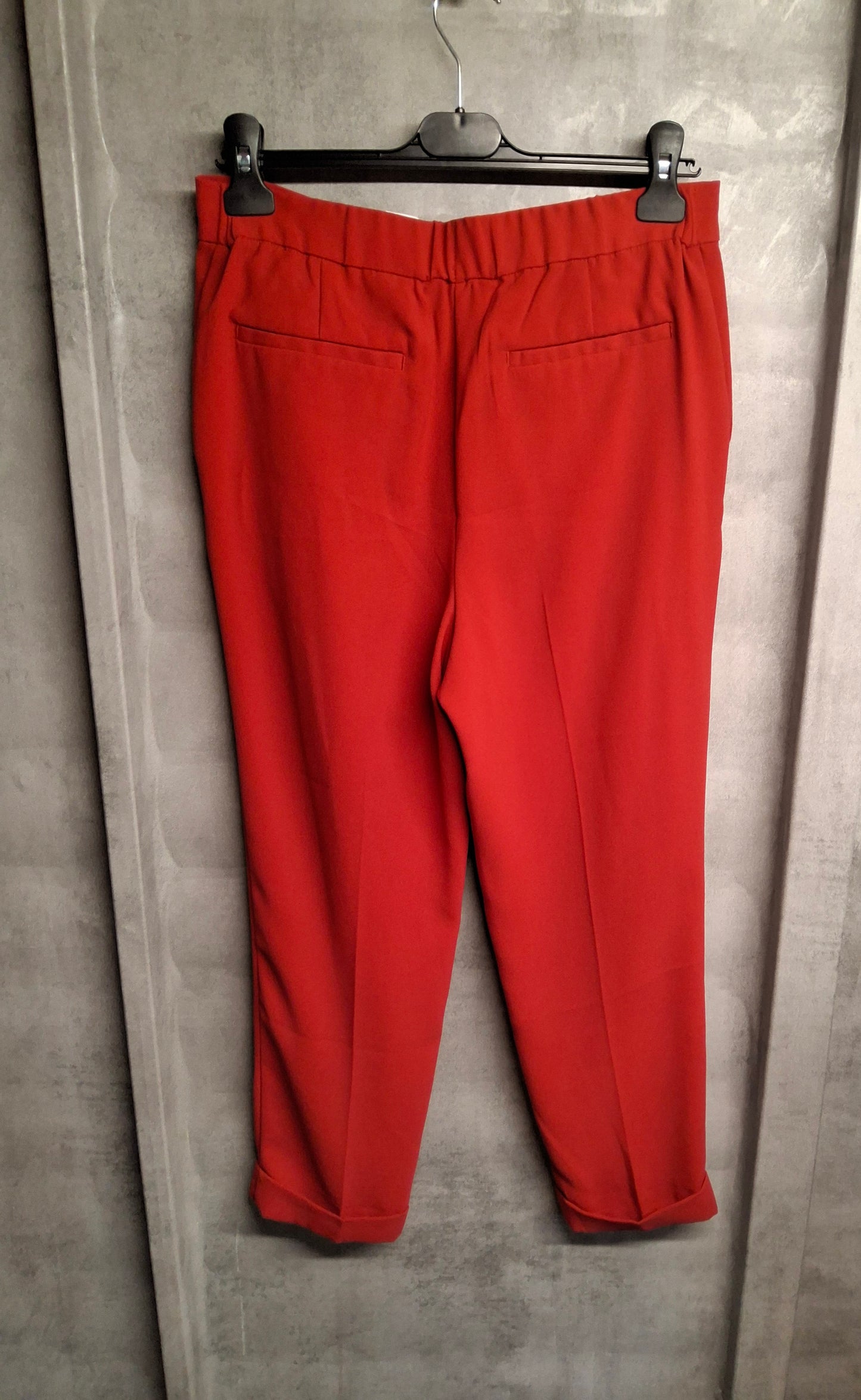 Next Red Tailored Ankle Trousers – Size 10 – Power-Dress in Colour
