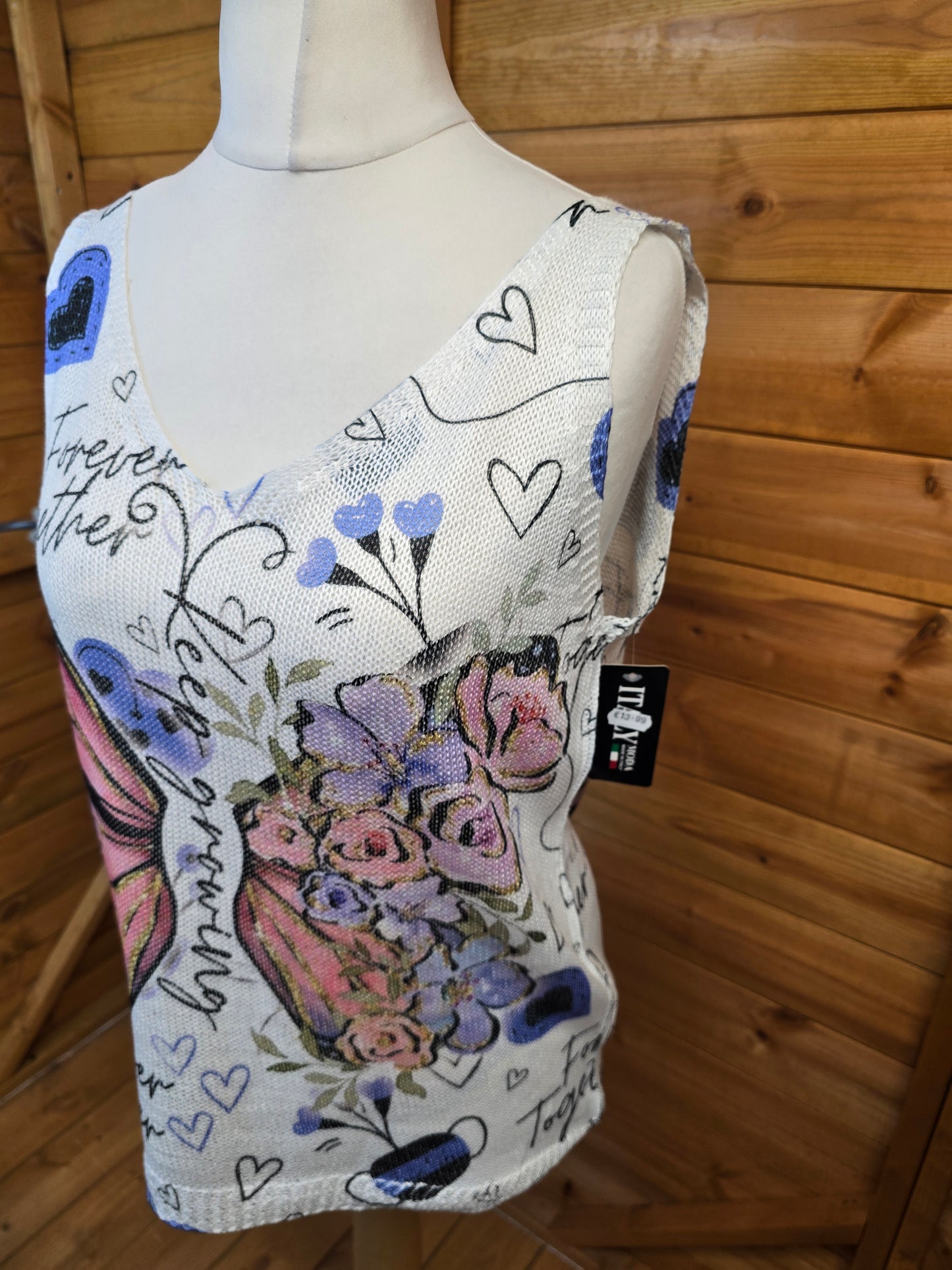 Made in Italy Butterfly Knit Vest Top – Colour, Comfort, Chaos (in the best way)