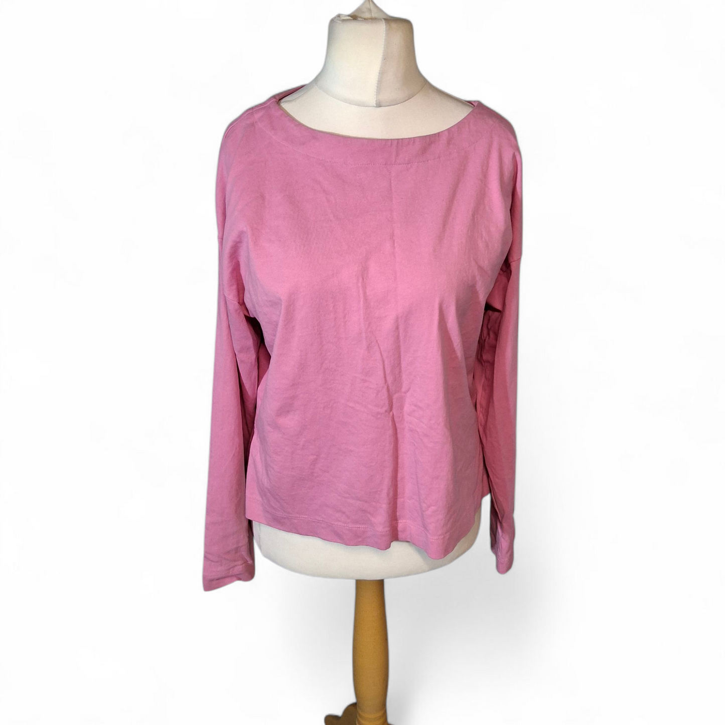 Matalan Pink Long Sleeved T-Shirt ā Size M (UK 12/14) ā 100% Cotton