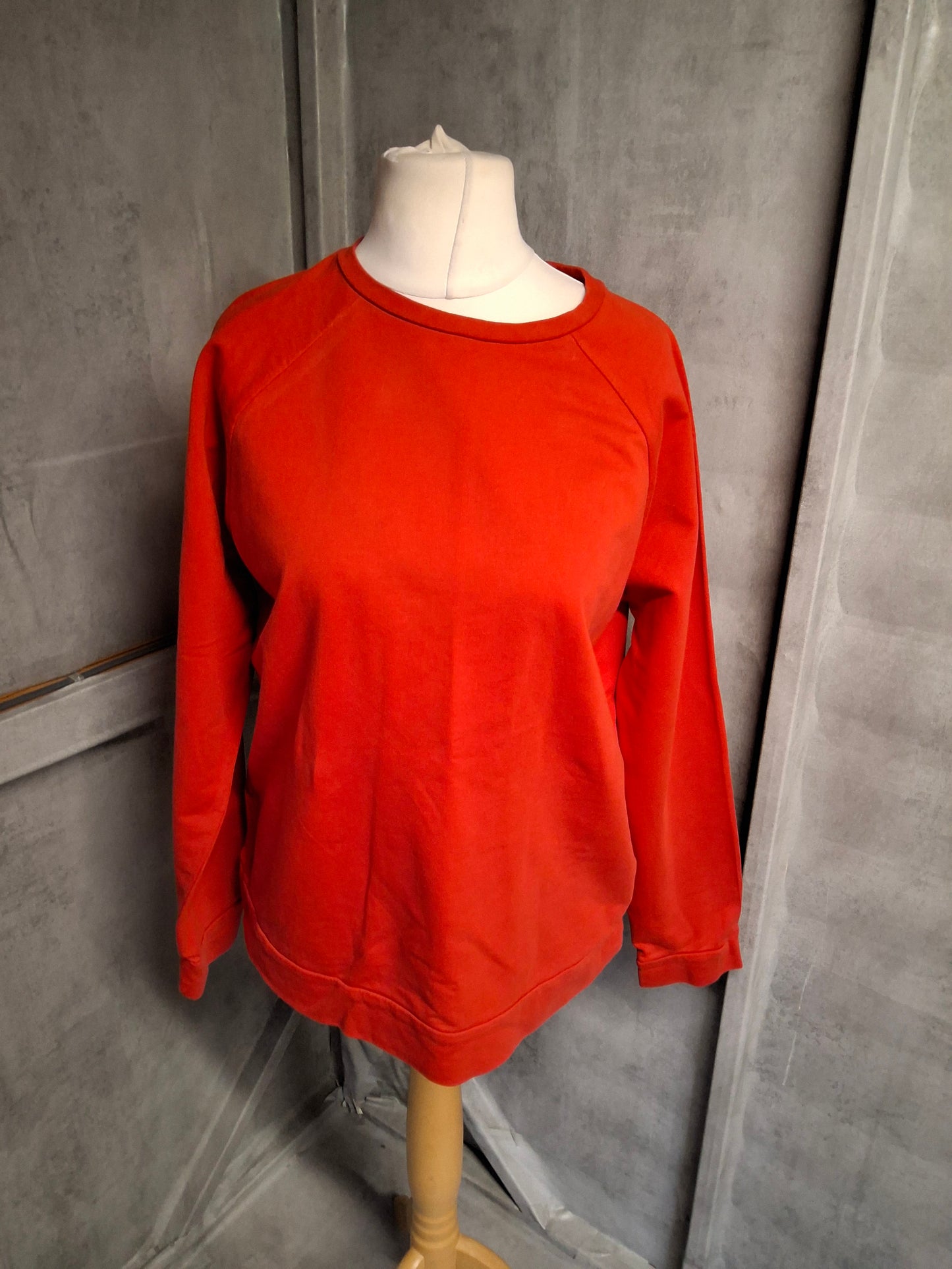 M&S Red Cotton Sweater – Size 14 – 100% Cotton ❤️