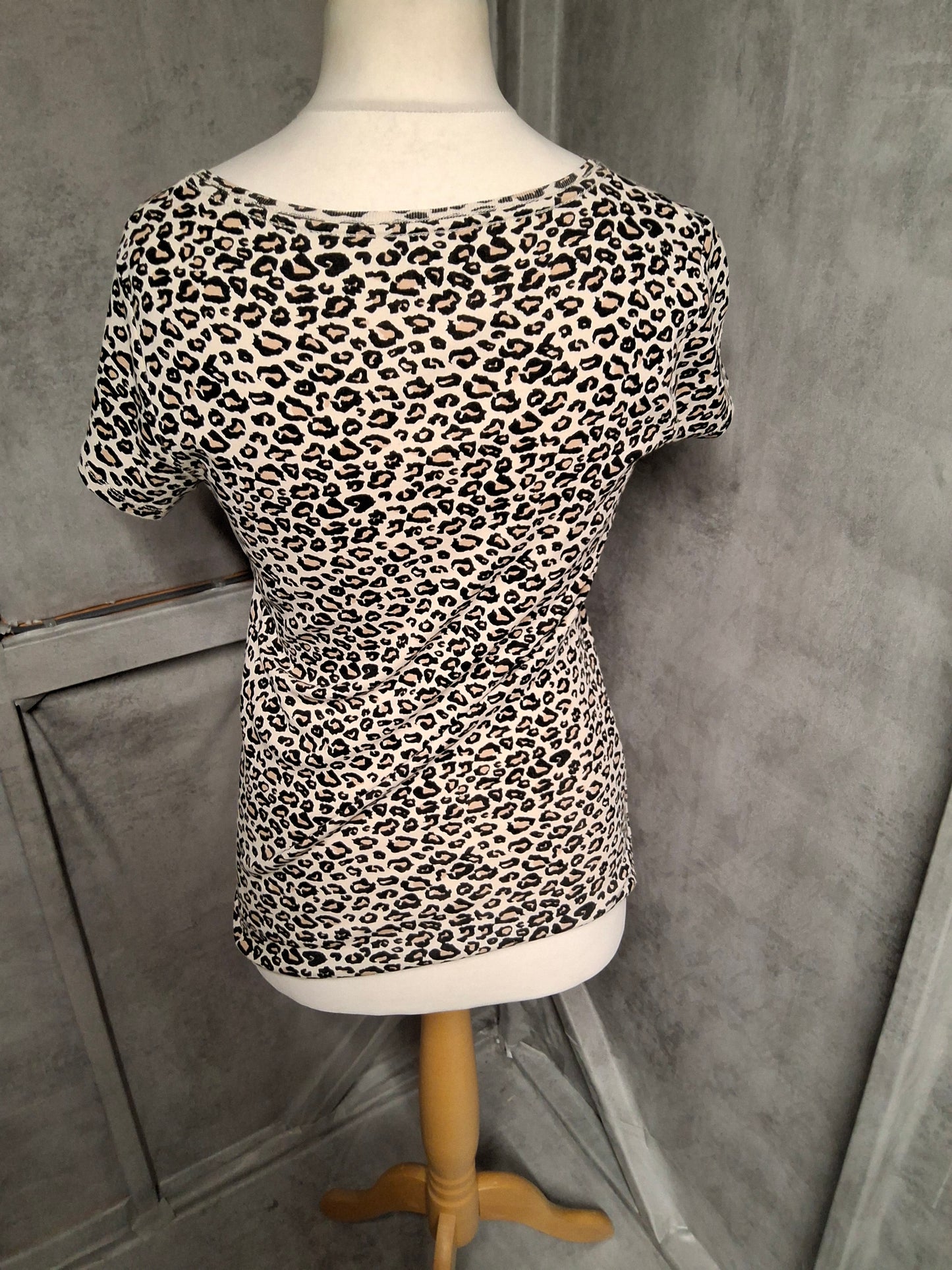 Matalan Leopard Print Tee – 100% Cotton | Size 12