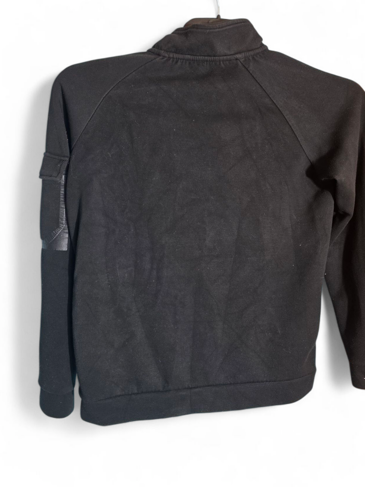Primark Boys Black 1/4 Zip Jumper | Long Sleeves | Front & Arm Pockets | Age 12-13 Years