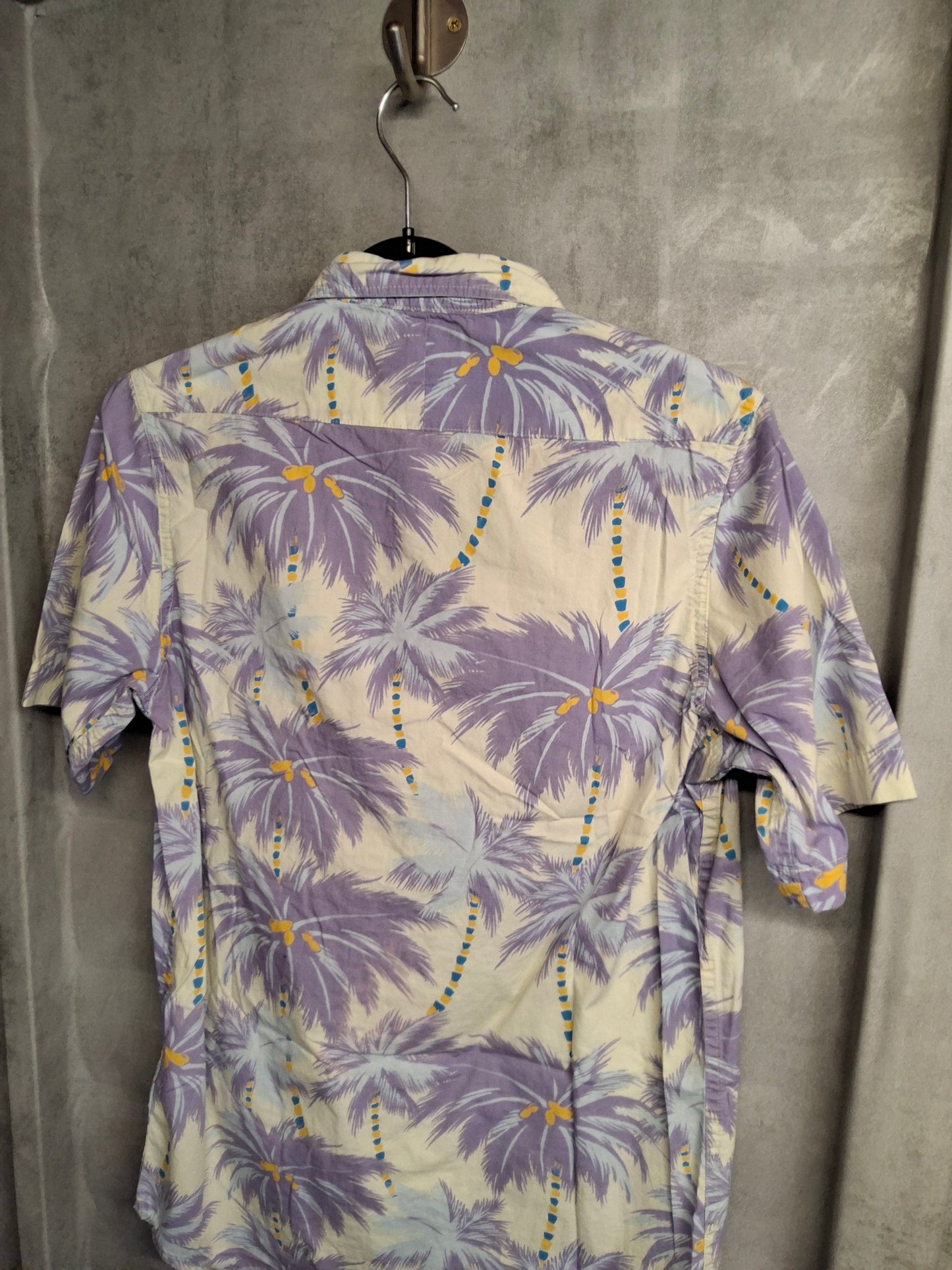 Quiksilver Slim Fit Palm Print Shirt – Size XS – 100% Cotton