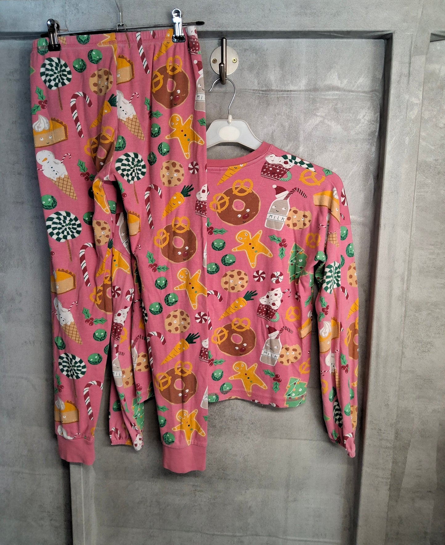 George Girls Pink Christmas Pyjamas ā Age 11-12 Years ā 100% Cotton