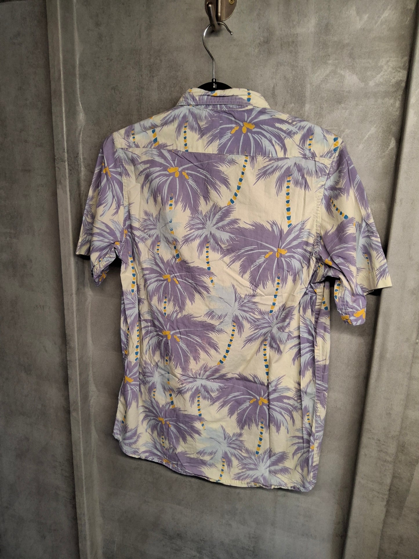 Quiksilver Slim Fit Palm Print Shirt – Size XS – 100% Cotton