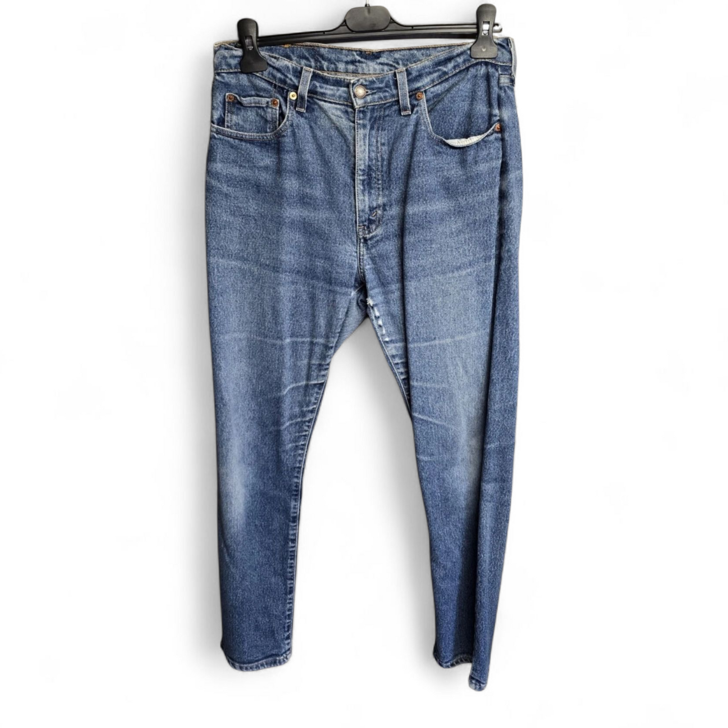 Men's Levi 805 1996 Orange Tab Blue Straight Leg Jeans Size W32 L30