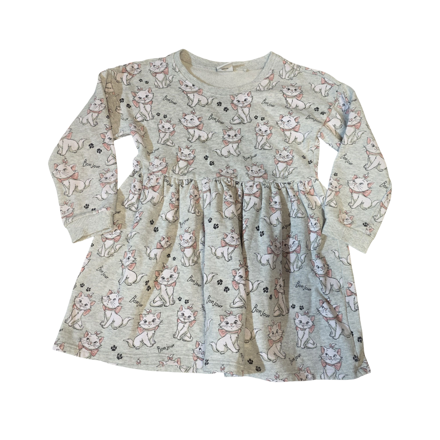 Disney at Next Grey Marie Cat Jumper Dress – Girls 3–4 Years
