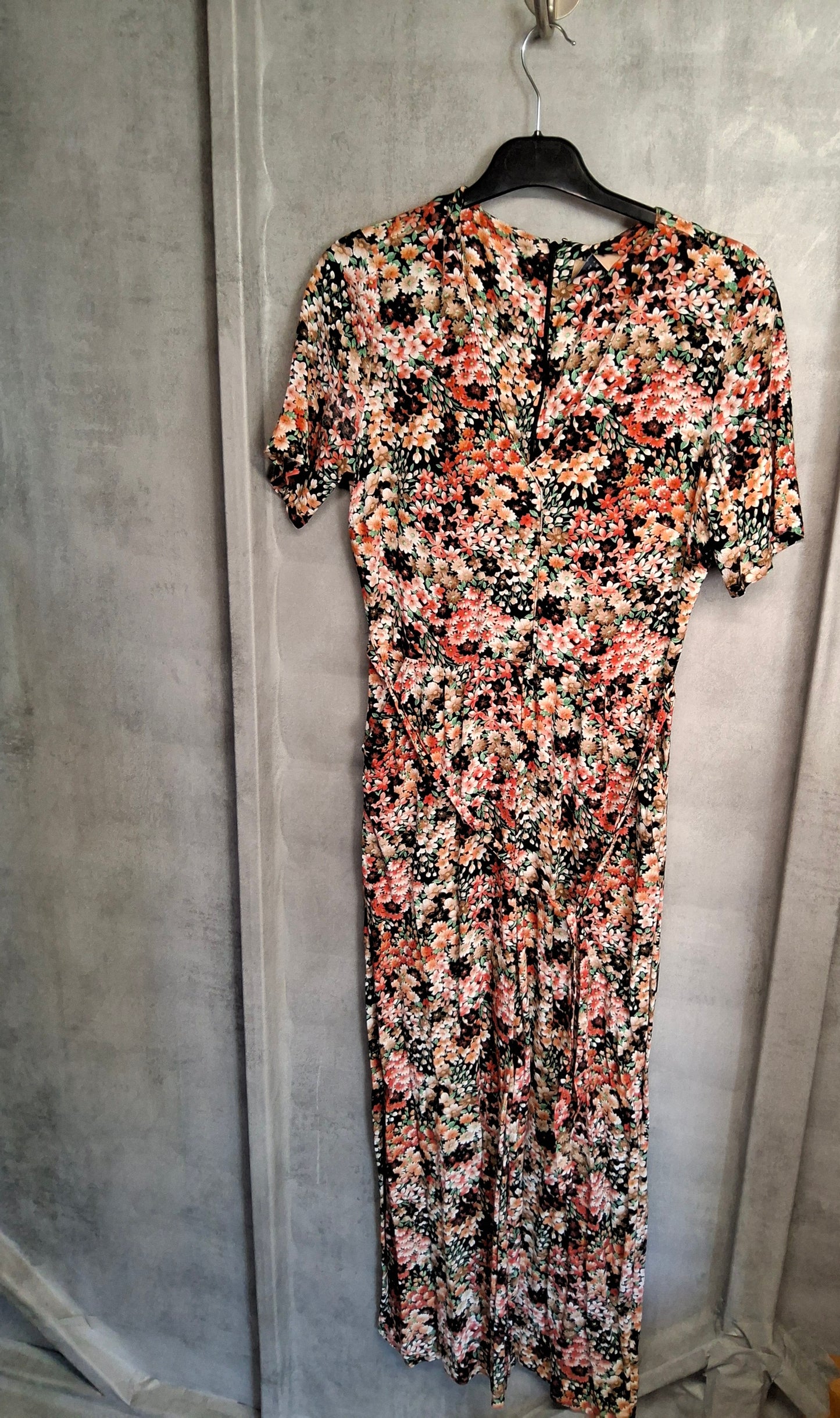 Anthropologie Kachel Floral Jumpsuit – Wide Leg Viscose Boho Style