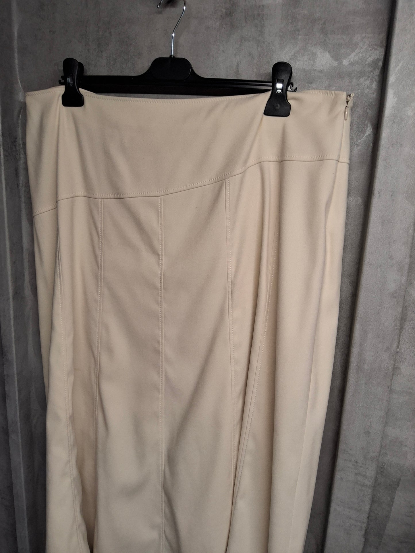 Y2K Primark Atmosphere Cream Midi Skirt β Size 18 β Vintage 00s Vibes