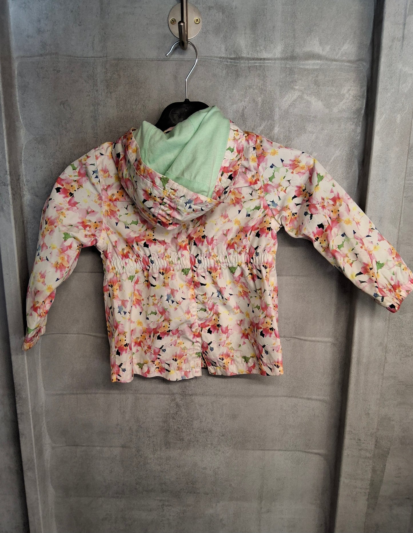 Zara Girls Floral Multicoloured Hooded Jacket β Age 3-4 Years β 100% Polyester