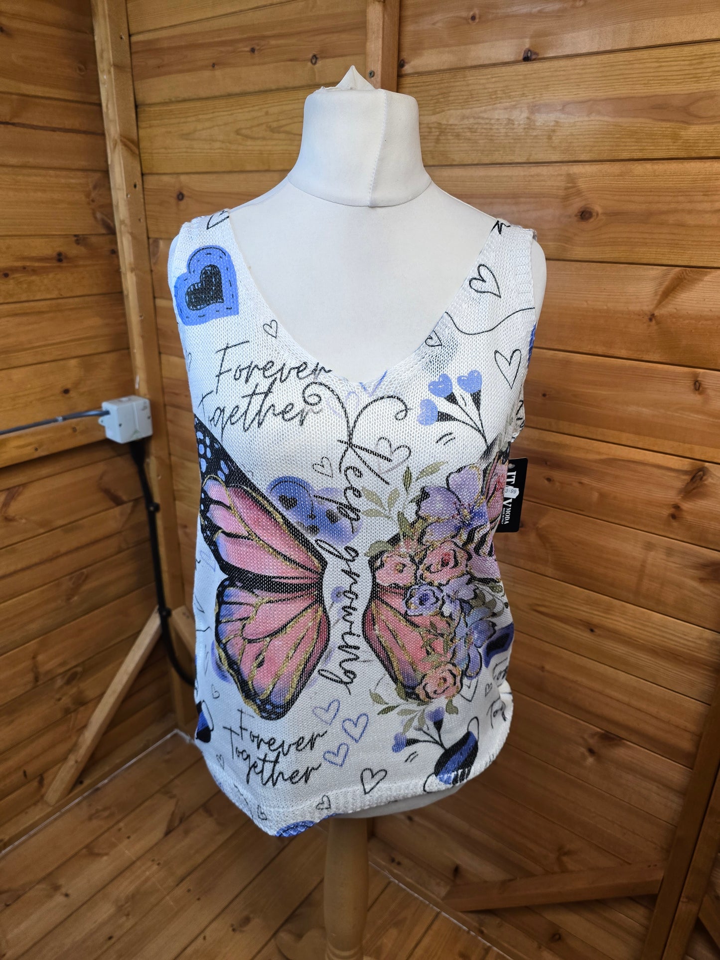 Made in Italy Butterfly Knit Vest Top – Colour, Comfort, Chaos (in the best way)