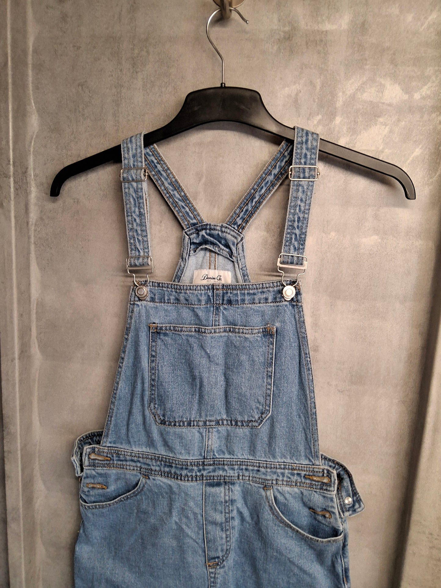 Primark Denim Pinafore Dress – Size 10 | 100% Cotton | Mini-to-Knee Casual Cool