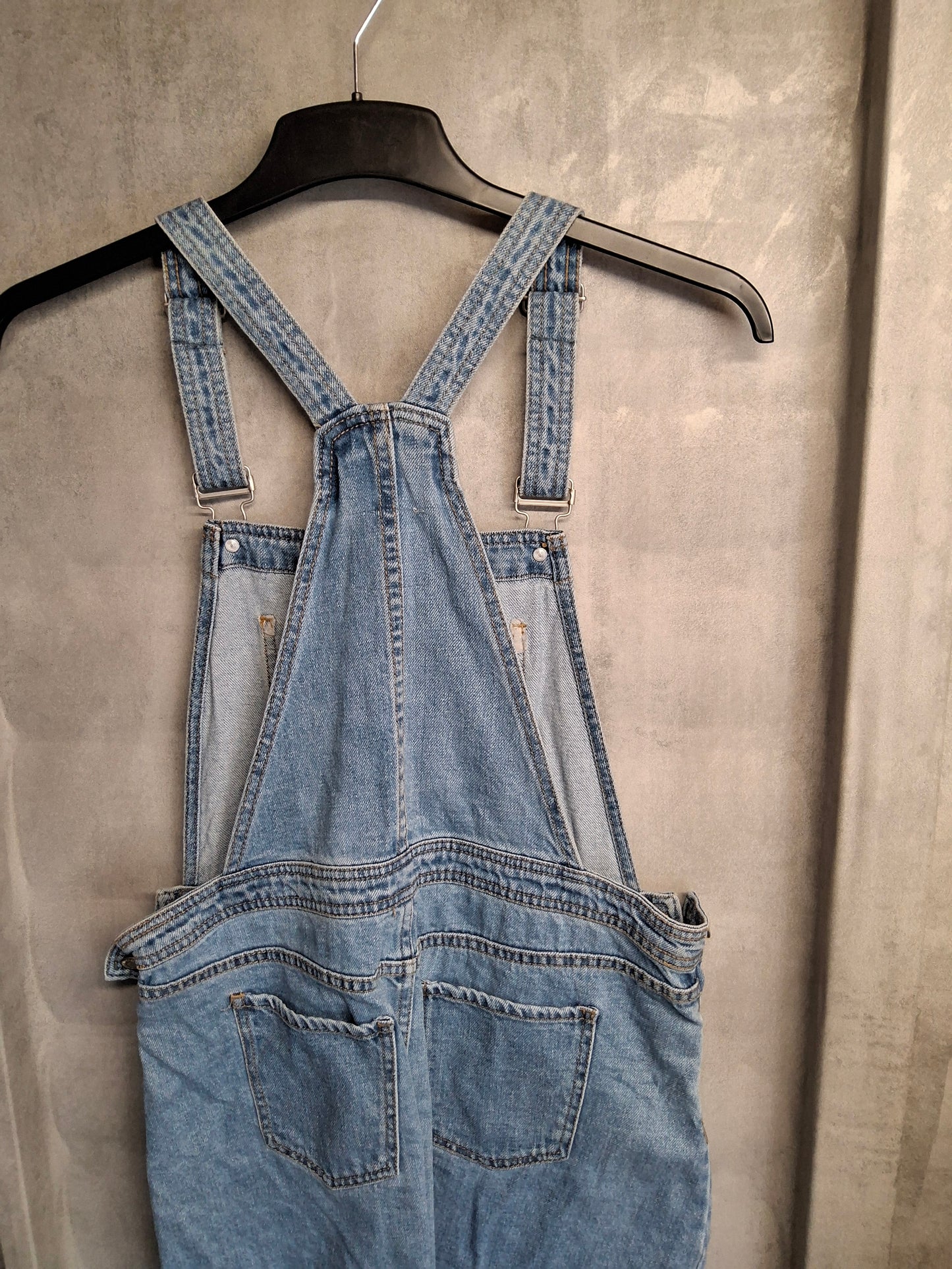 Primark Denim Pinafore Dress – Size 10 | 100% Cotton | Mini-to-Knee Casual Cool