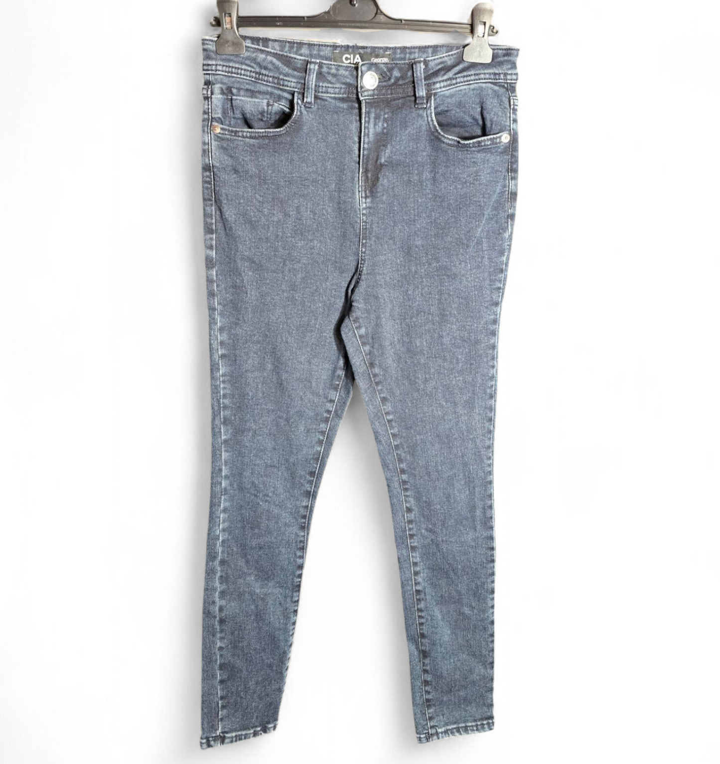 George 'CIA' Navy High Waisted Skinny Jeans Size 10 – Flattering Fit, Front & Back Pockets