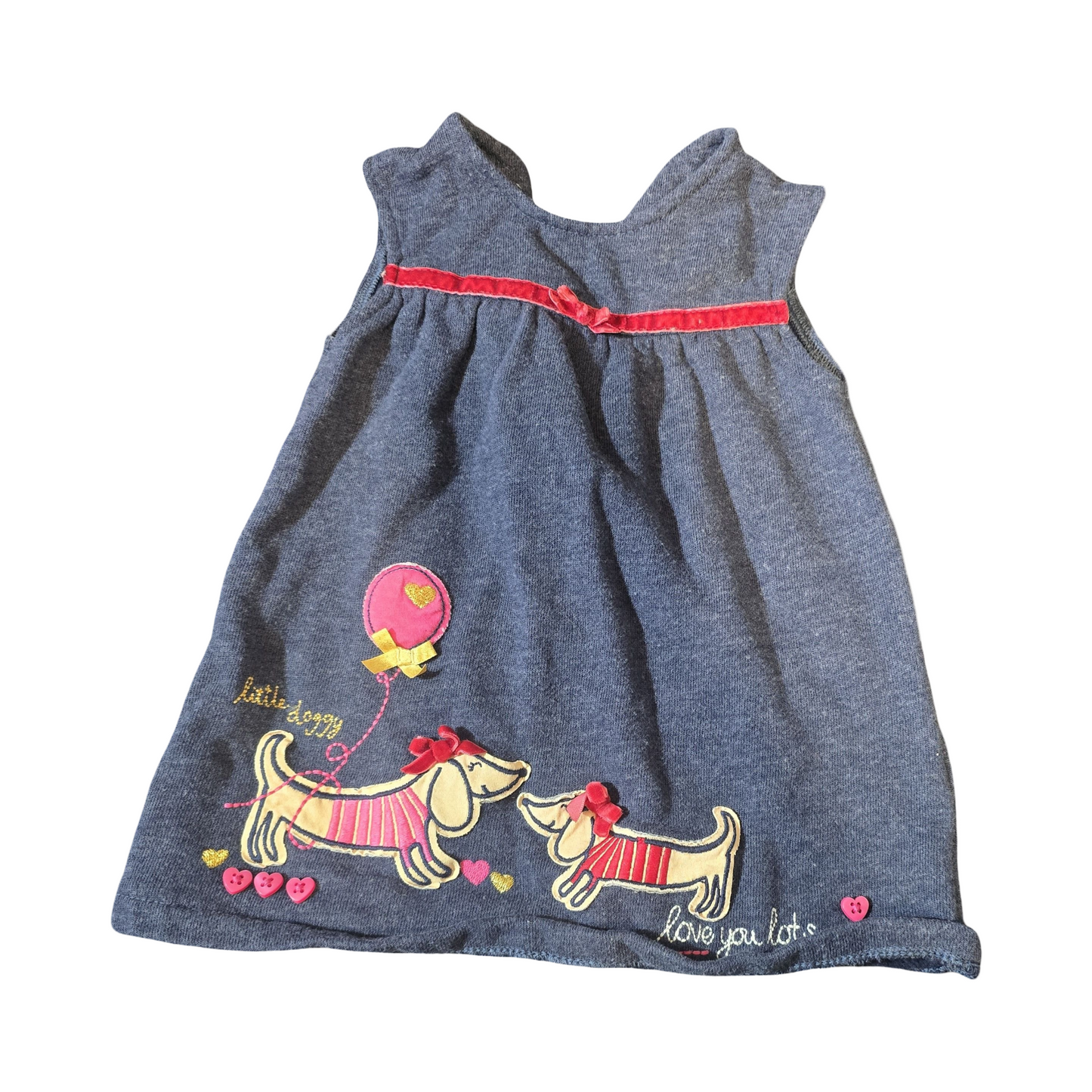 George Girls Navy Dress β 3β6 Months β Cotton Blend