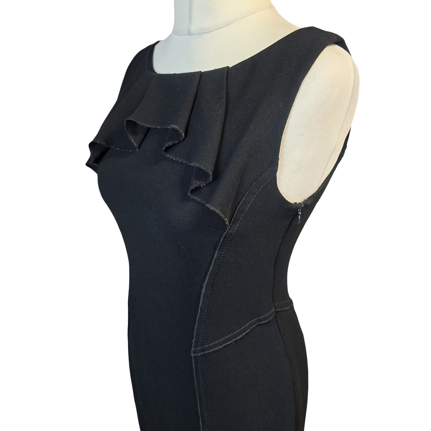 Karen Millen Dress Black Size 12 Work A-line Formal